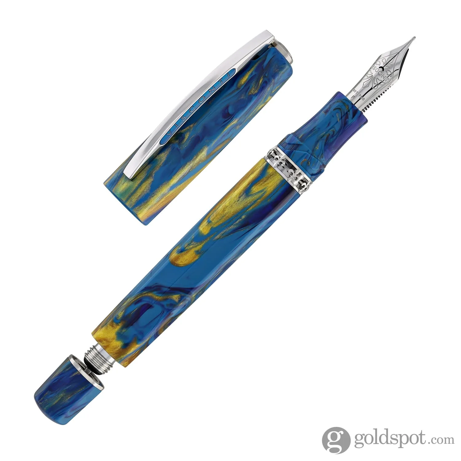 Visconti Medici Palazzo Fountain Pen in Vecchio with Palladium Trim