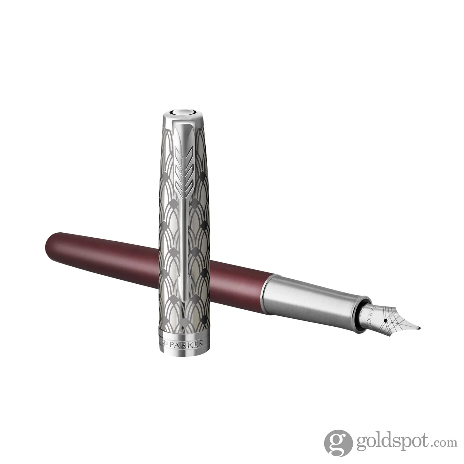 5825-parker-sonnet-premium-fountain-pen-in-metal-red-18k-gold-2.webp Parker Sonnet Premium Fountain Pen in Metal & Red 18K Gold
