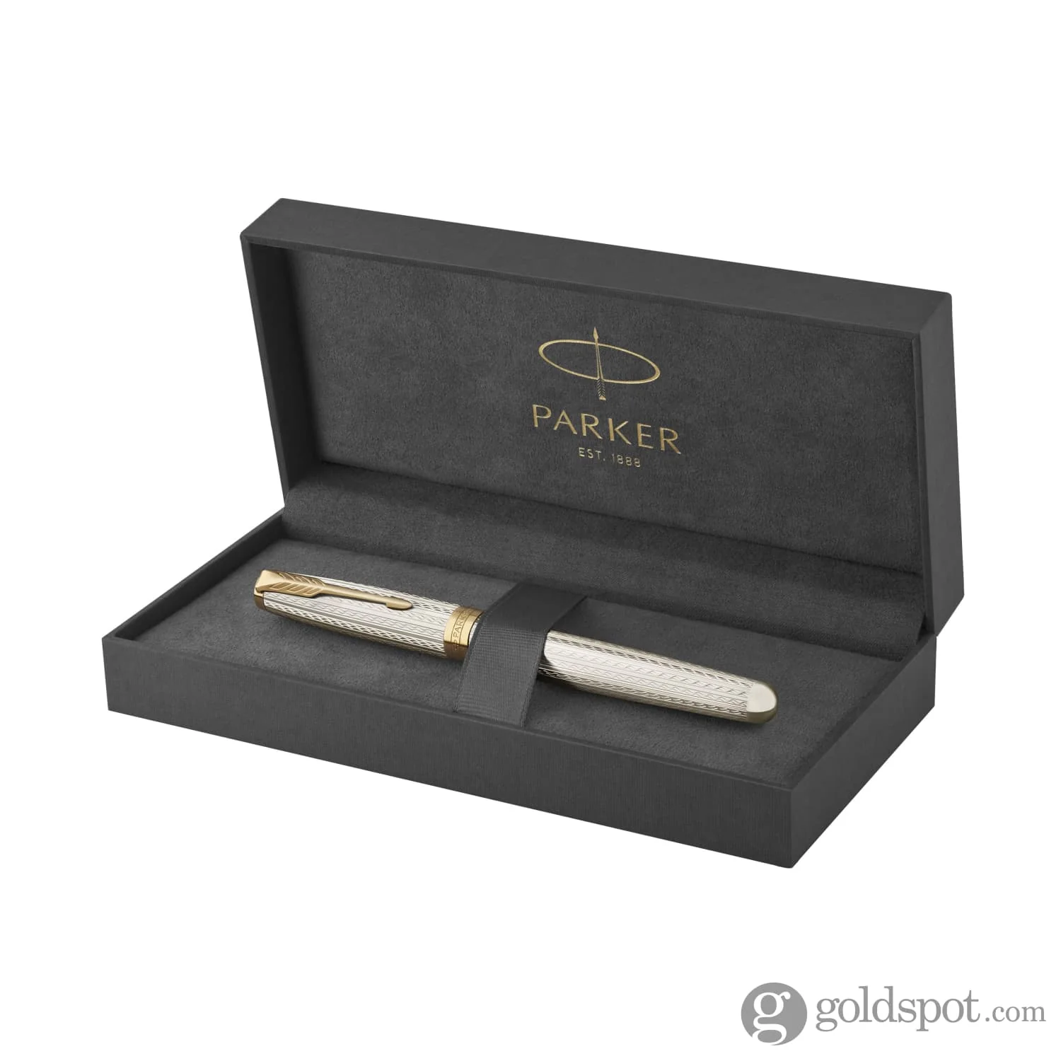 Parker Sonnet Deluxe Fountain Pen in Silver Mistral