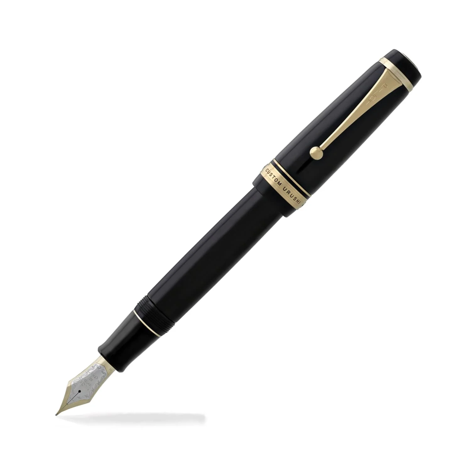 5831-pilot-custom-urushi-fountain-pen-in-black-gold-trim-18k-gold-1.webp Pilot Custom Urushi Fountain Pen in Black & Gold Trim - 18K Gold