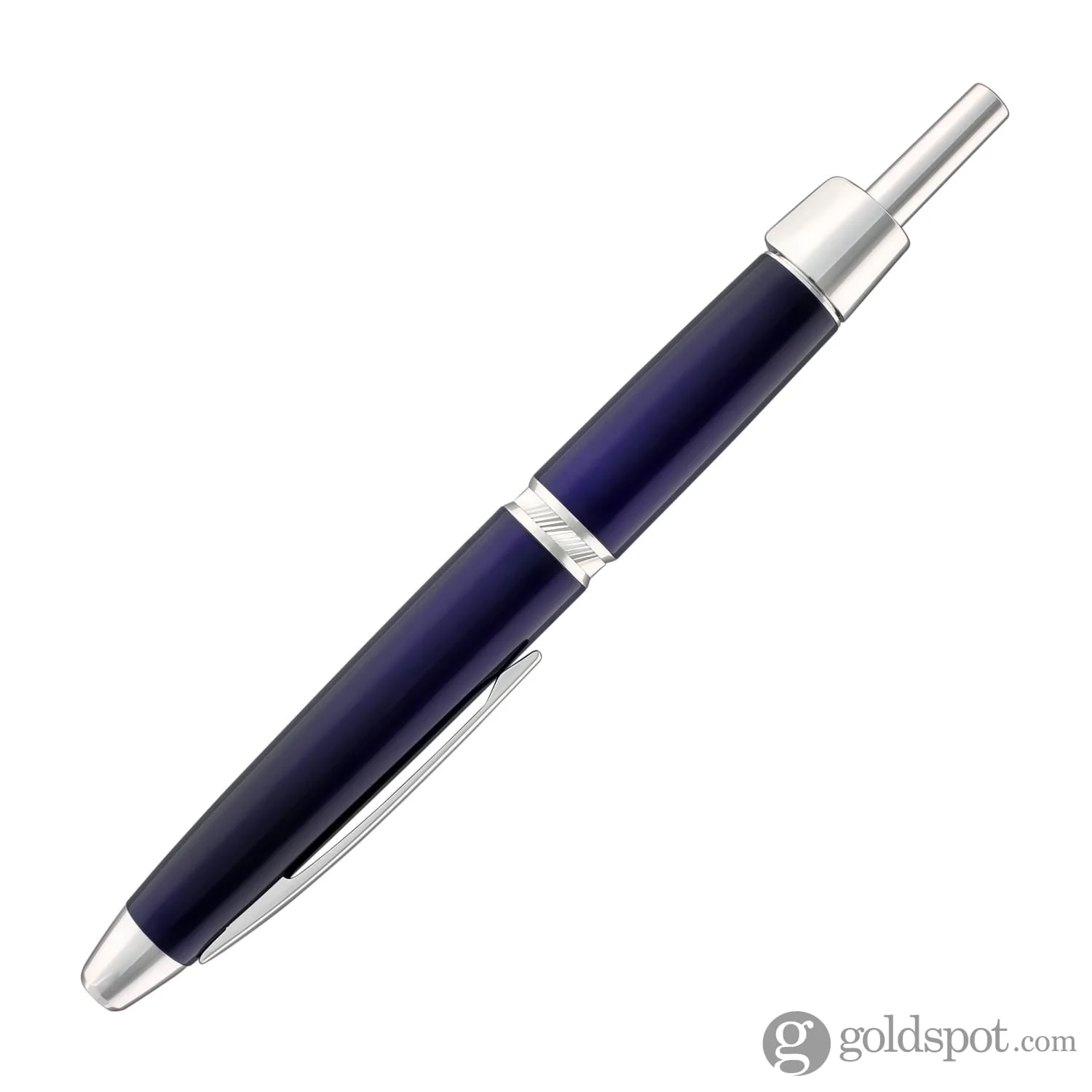 5840-pilot-vanishing-point-ls-fountain-pen-in-blue-with-rhodium-silver-trim-4.webp Pilot Vanishing Point LS Fountain Pen in Blue with Rhodium Silver Trim