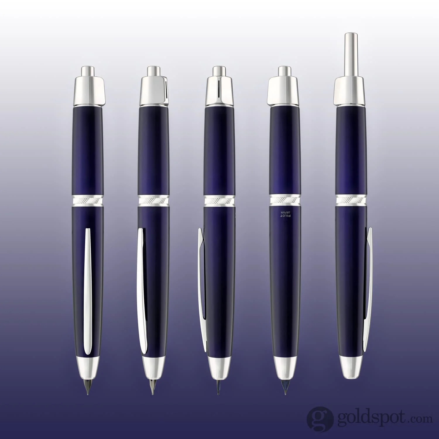 5840-pilot-vanishing-point-ls-fountain-pen-in-blue-with-rhodium-silver-trim-6.webp Pilot Vanishing Point LS Fountain Pen in Blue with Rhodium Silver Trim
