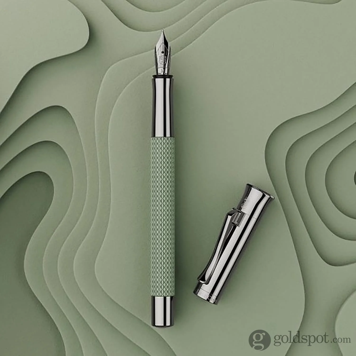 5866-faber-castell-guilloche-fountain-pen-in-sage-green-11.webp Faber-Castell Guilloche Fountain Pen in Sage Green