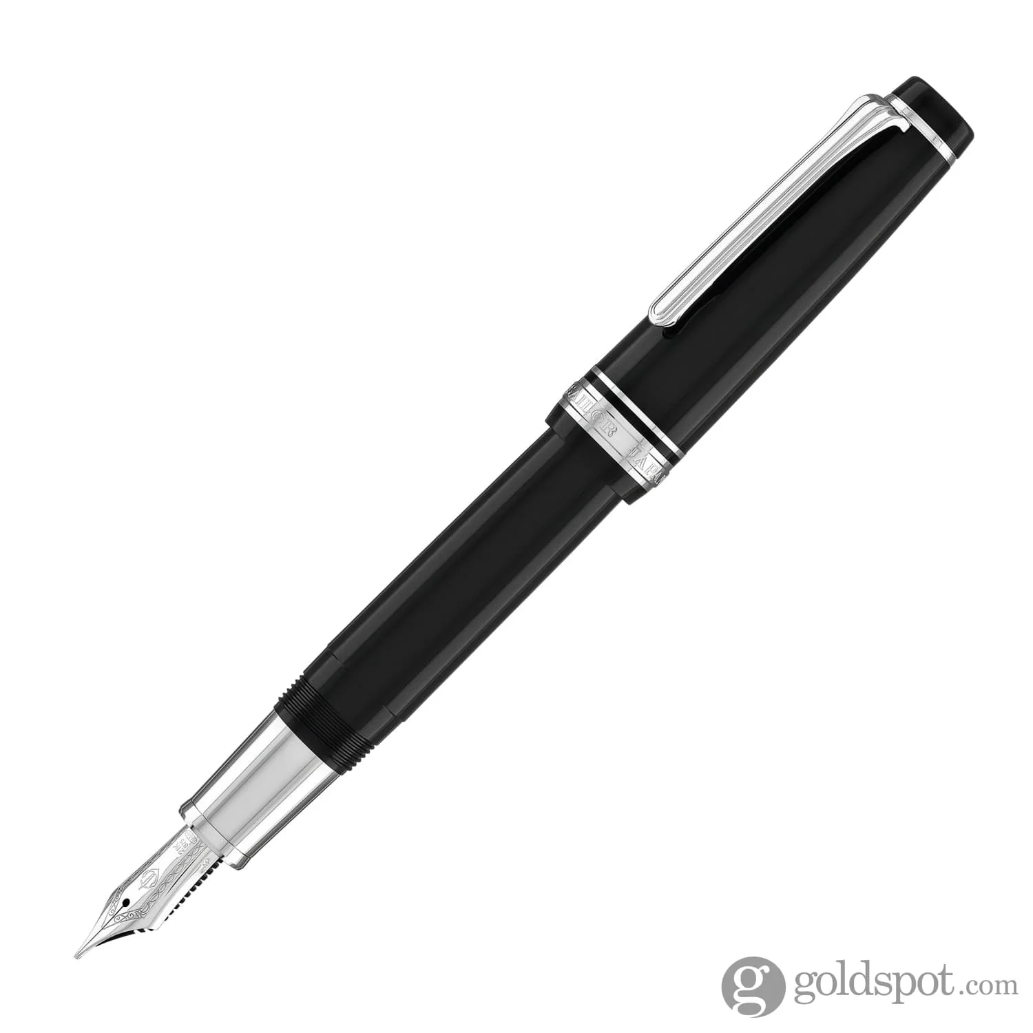 5884-sailor-pro-gear-regular-fountain-pen-in-ginza-silver-21kt-gold-2.webp Sailor Pro Gear Regular Fountain Pen in Ginza Silver - 21kt Gold