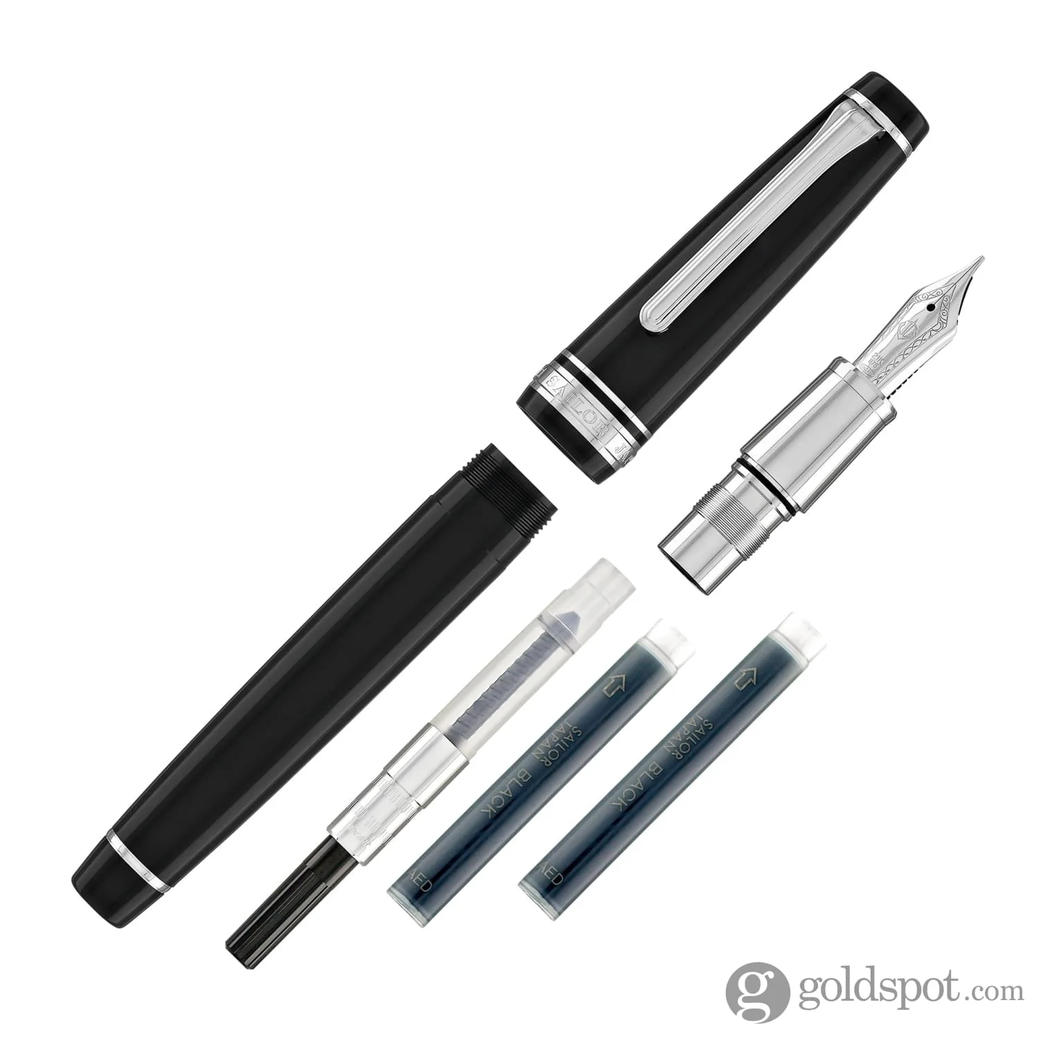 5884-sailor-pro-gear-regular-fountain-pen-in-ginza-silver-21kt-gold-7.webp Sailor Pro Gear Regular Fountain Pen in Ginza Silver - 21kt Gold