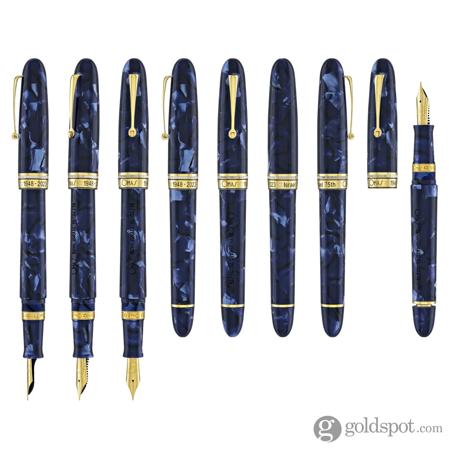 5899-omas-ogiva-israel-75th-anniversary-fountain-pen-18kt-gold-nib-8.webp Omas Ogiva Israel 75th Anniversary Fountain Pen - 18kt Gold Nib