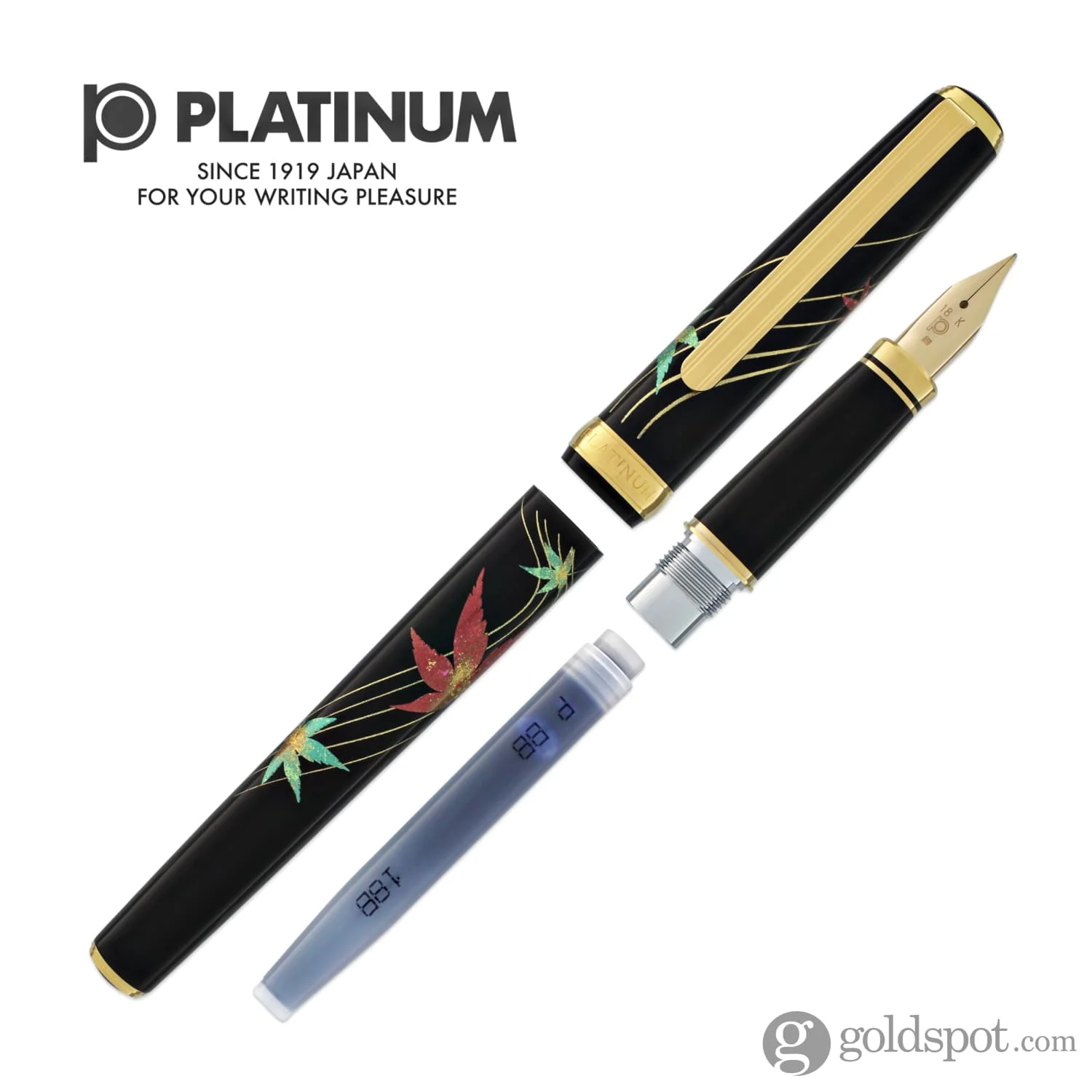 5903-platinum-classic-maki-e-fountain-pen-in-autumn-leaves-18k-gold-7.webp Platinum Classic Maki-e Fountain Pen in Autumn Leaves - 18K Gold