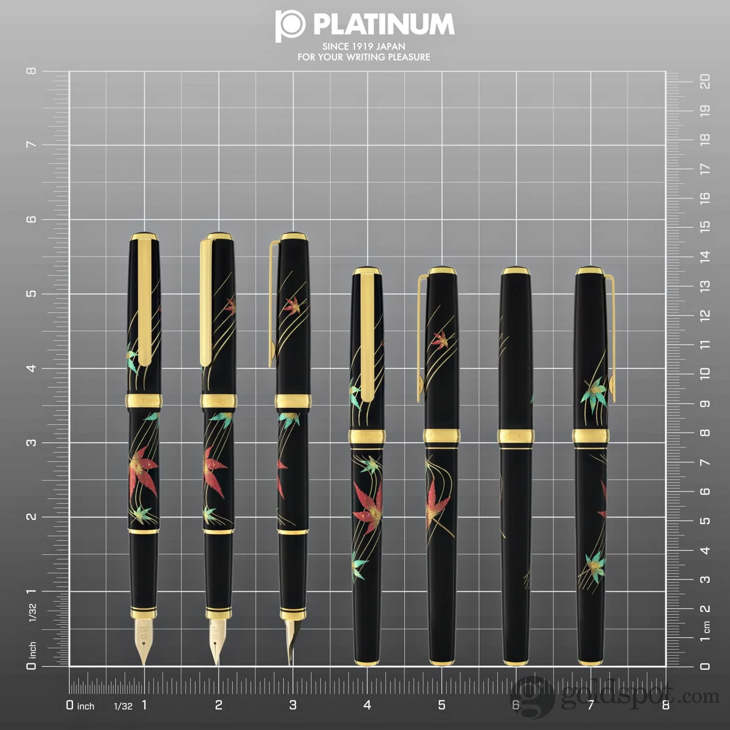 5903-platinum-classic-maki-e-fountain-pen-in-autumn-leaves-18k-gold-8.webp Platinum Classic Maki-e Fountain Pen in Autumn Leaves - 18K Gold