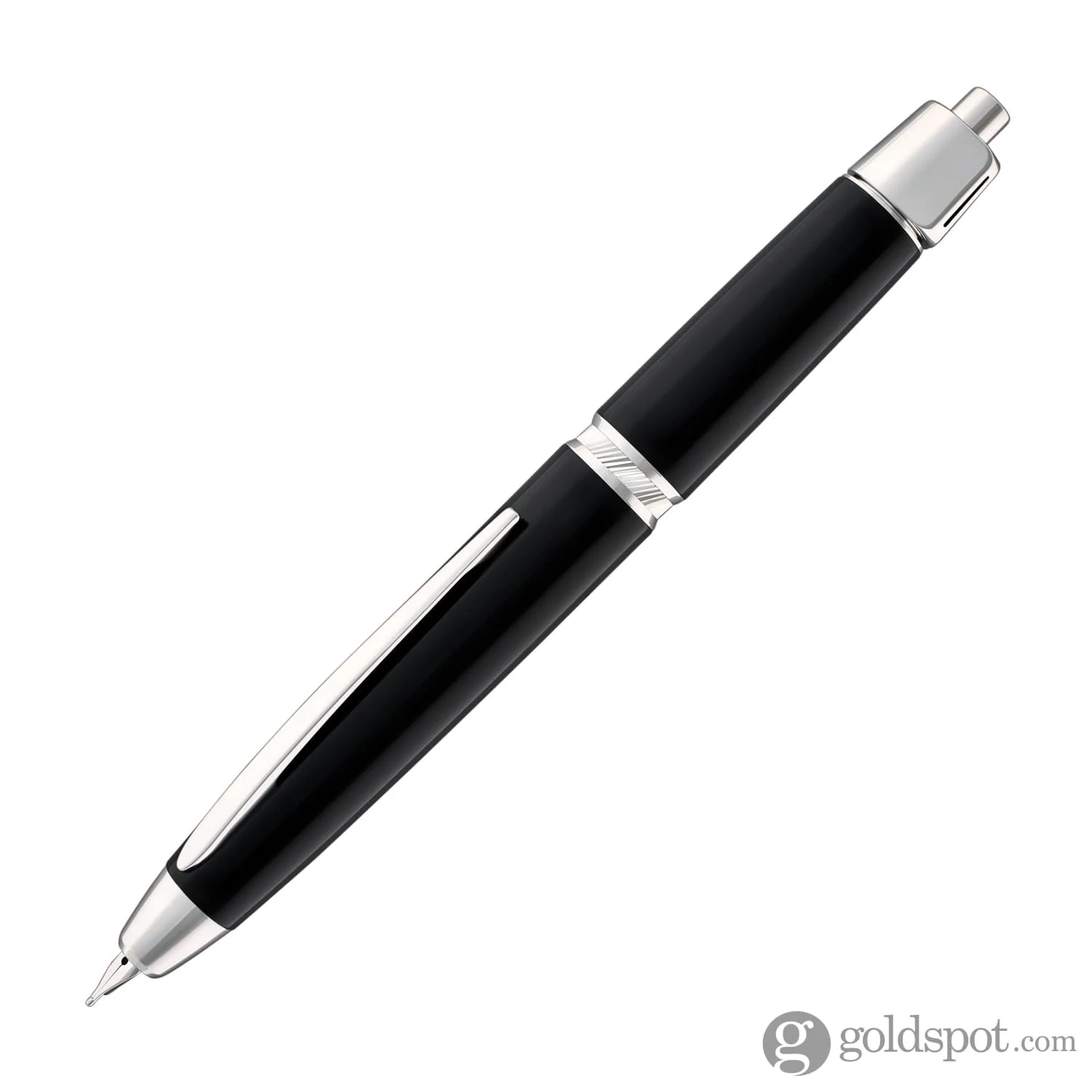 Pilot Vanishing Point LS Fountain Pen in Black with Rhodium Silver Trim