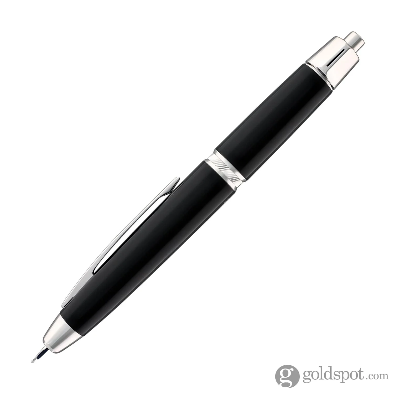 Pilot Vanishing Point LS Fountain Pen in Black with Rhodium Silver Trim