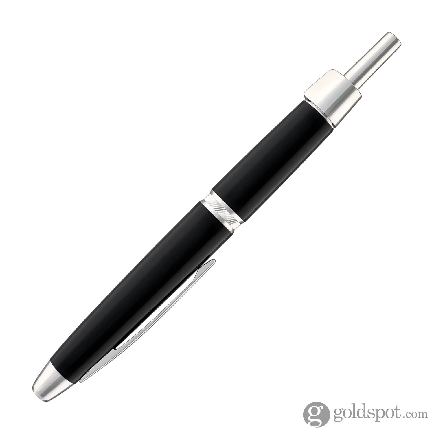 Pilot Vanishing Point LS Fountain Pen in Black with Rhodium Silver Trim