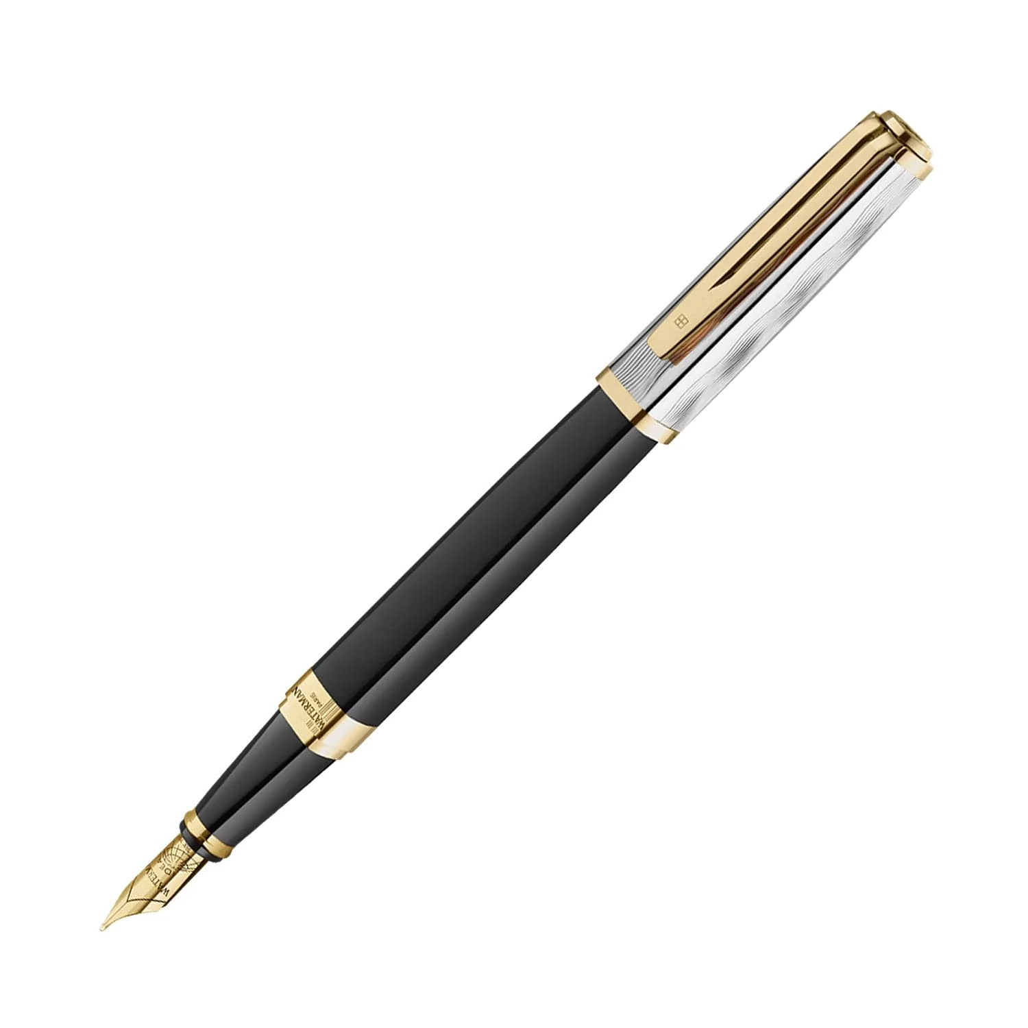 5940-waterman-exception-fountain-pen-reflections-of-paris-in-black-lacquer-18k-gold-1.webp Waterman Exception Fountain Pen Reflections of Paris in Black Lacquer - 18K Gold