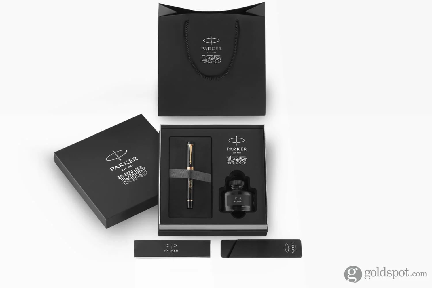 5954-parker-duofold-135th-anniversary-centennial-fountain-pen-in-black-with-gold-trim-18k-gold-7.webp Parker Duofold 135th Anniversary Centennial Fountain Pen in Black with Gold Trim - 18K Gold