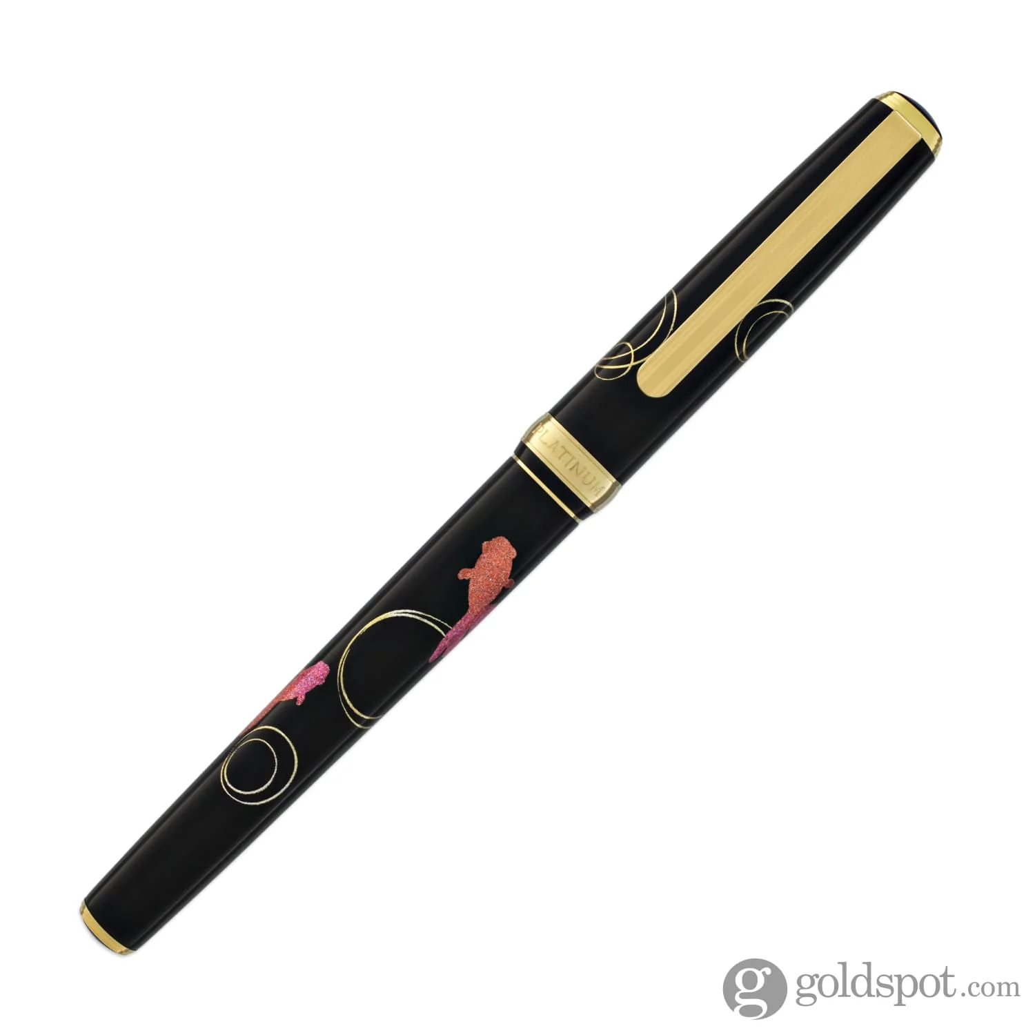 Platinum Classic Maki-e Fountain Pen in Gold Fish Design - 18K Gold