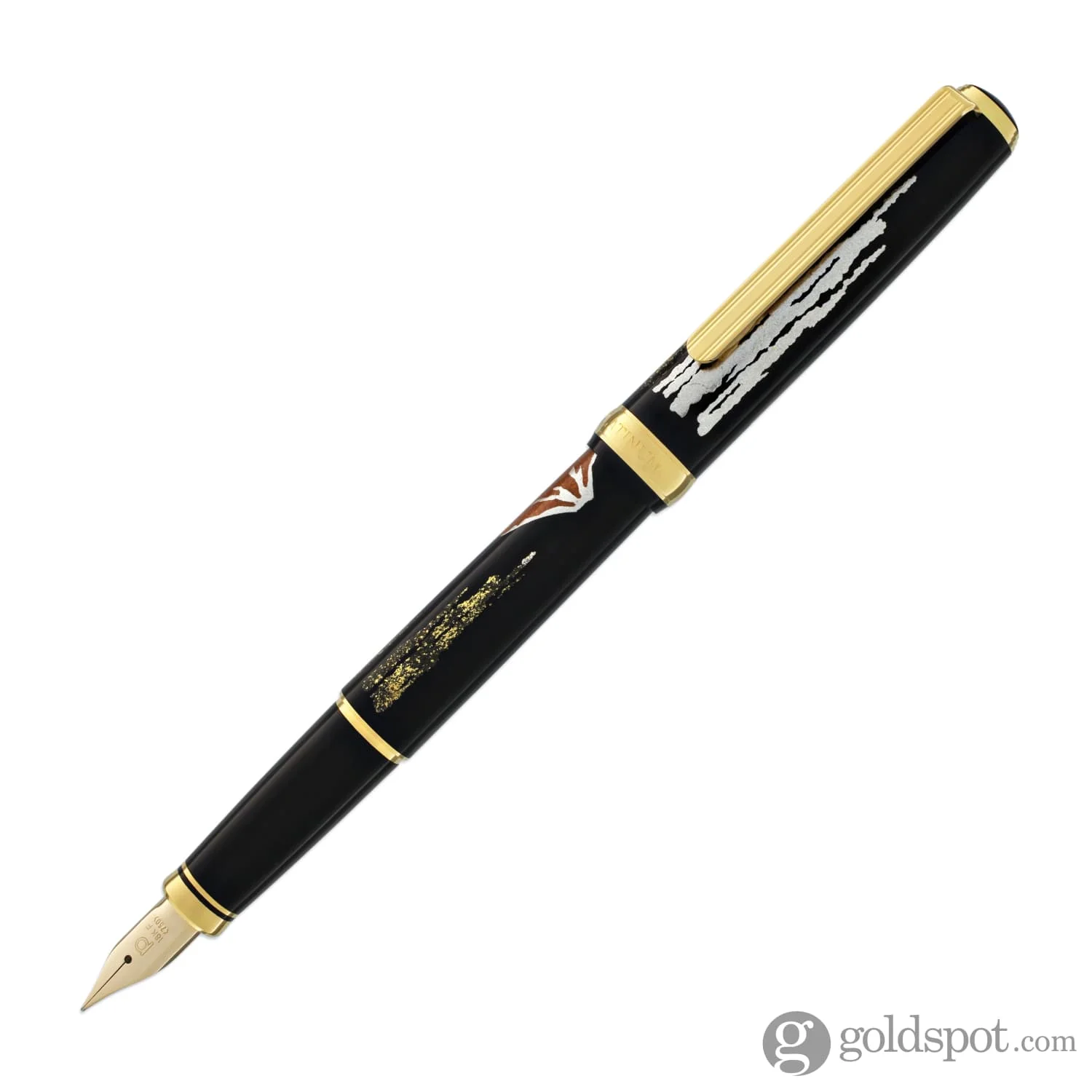 5966-platinum-classic-maki-e-fountain-pen-with-mt.-fuji-design-18k-gold-2.webp Platinum Classic Maki-e Fountain Pen with Mt. Fuji Design - 18K Gold