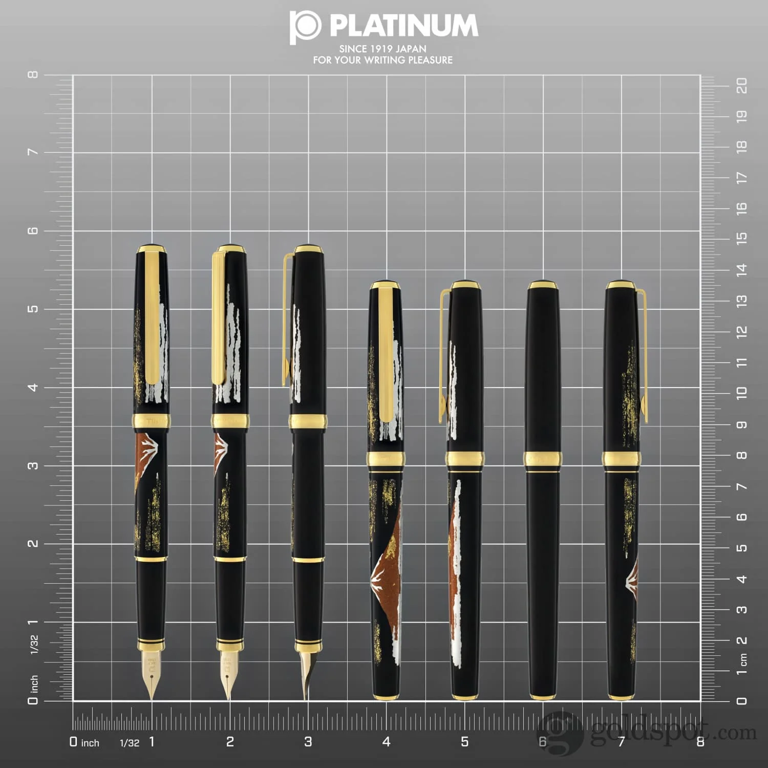 5966-platinum-classic-maki-e-fountain-pen-with-mt.-fuji-design-18k-gold-8.webp Platinum Classic Maki-e Fountain Pen with Mt. Fuji Design - 18K Gold