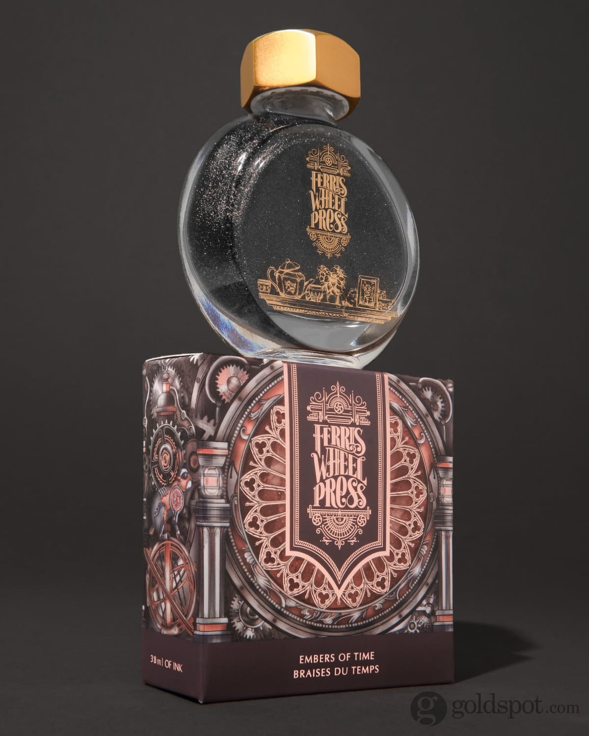 599-ferris-wheel-press-in-embers-of-time-shimmer-bottled-ink-38-ml-5.jpg Ferris Wheel Press in Embers of Time Shimmer Bottled Ink - 38 mL