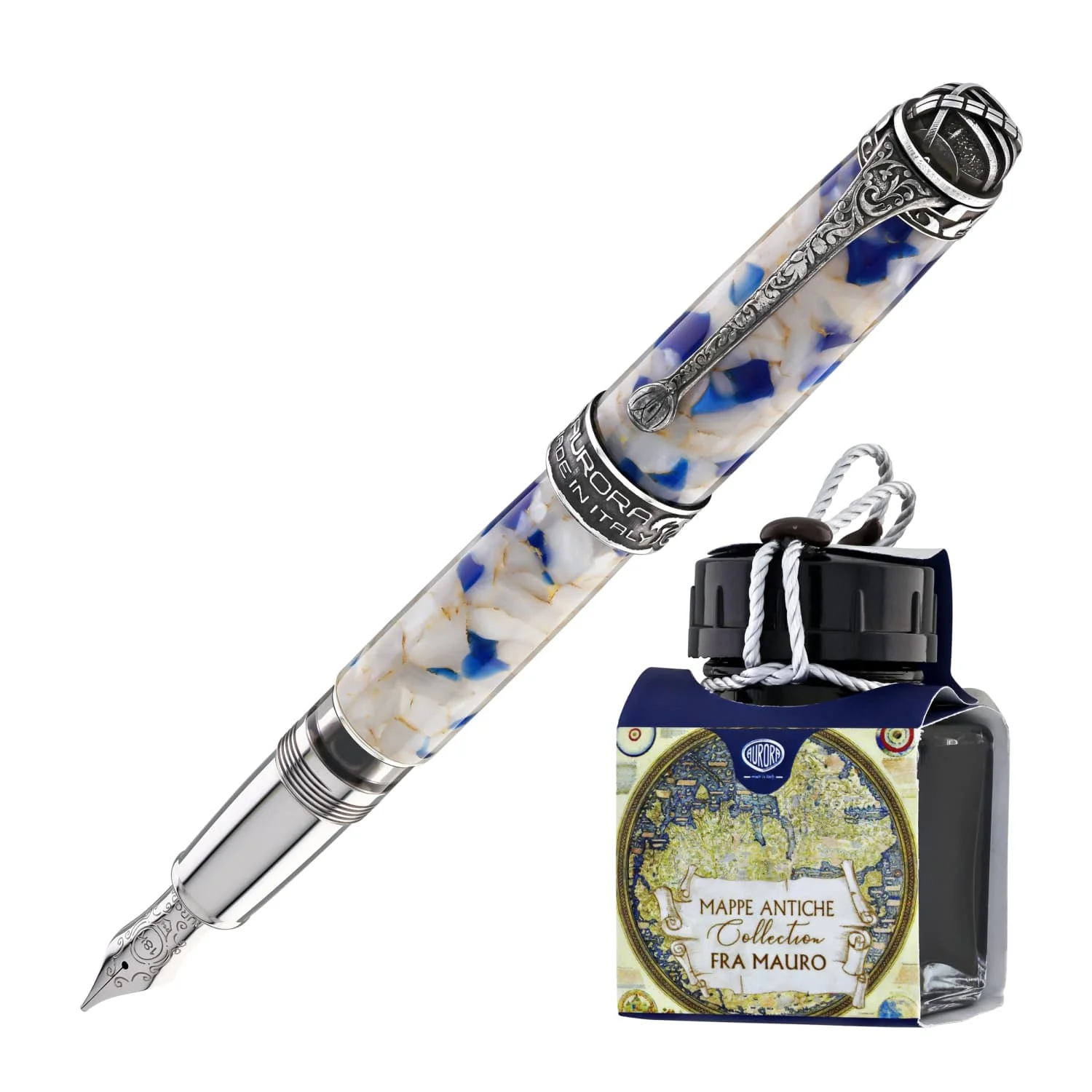 5992-aurora-ancient-maps-fountain-pen-in-fra-mauro-limited-edition-medium-point-1.webp Aurora Ancient Maps Fountain Pen in Fra Mauro - Limited Edition - Medium Point