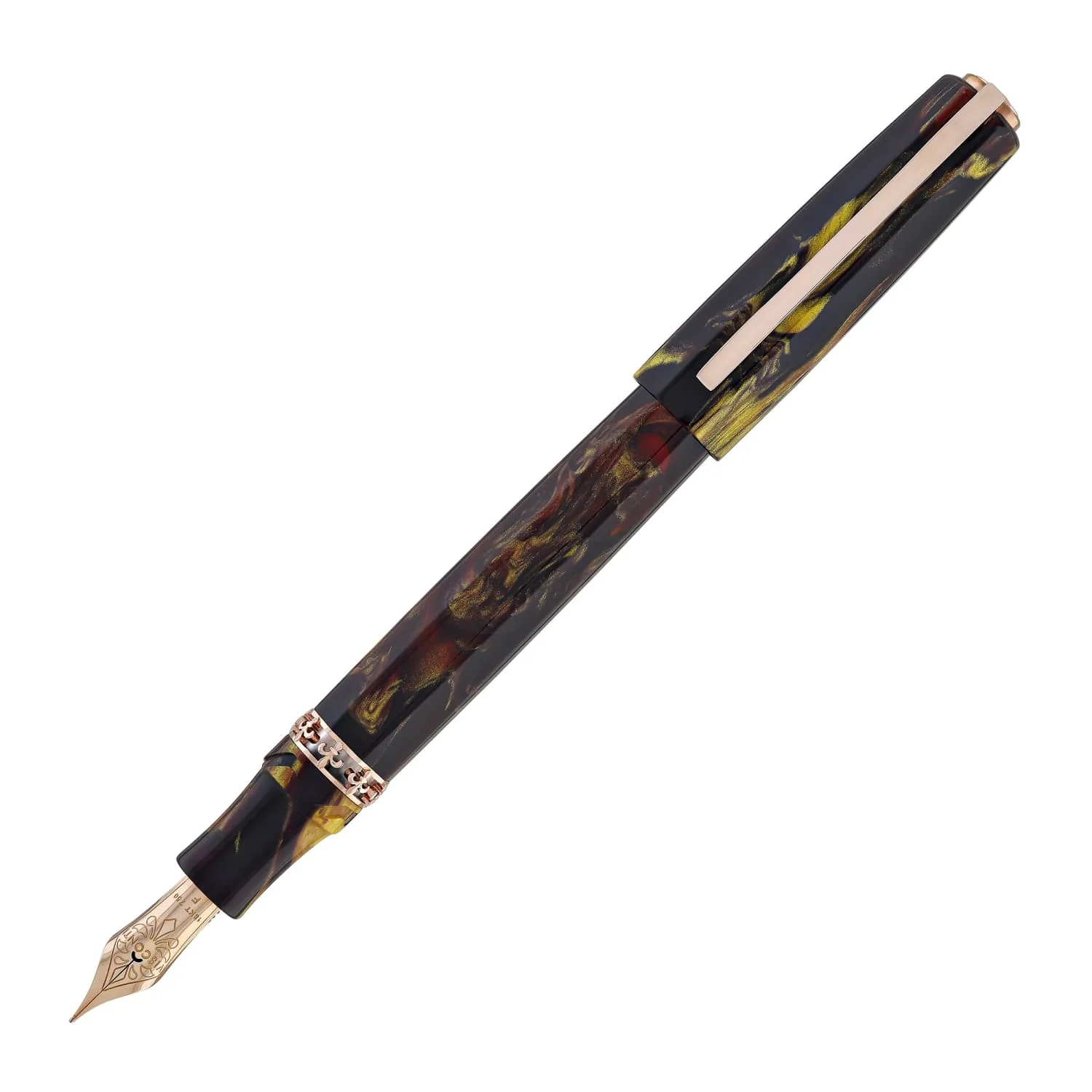 5997-visconti-medici-palazzo-fountain-pen-in-pitti-with-rose-gold-trim-1.webp Visconti Medici Palazzo Fountain Pen in Pitti with Rose Gold Trim