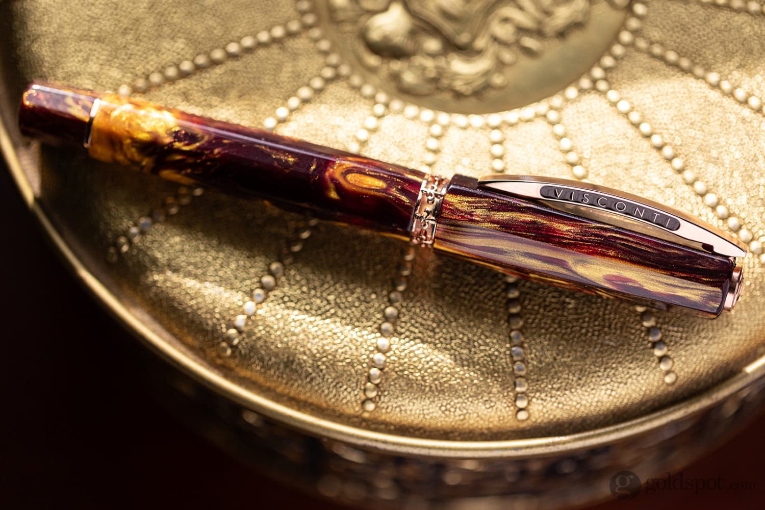 Visconti Medici Palazzo Fountain Pen in Pitti with Rose Gold Trim