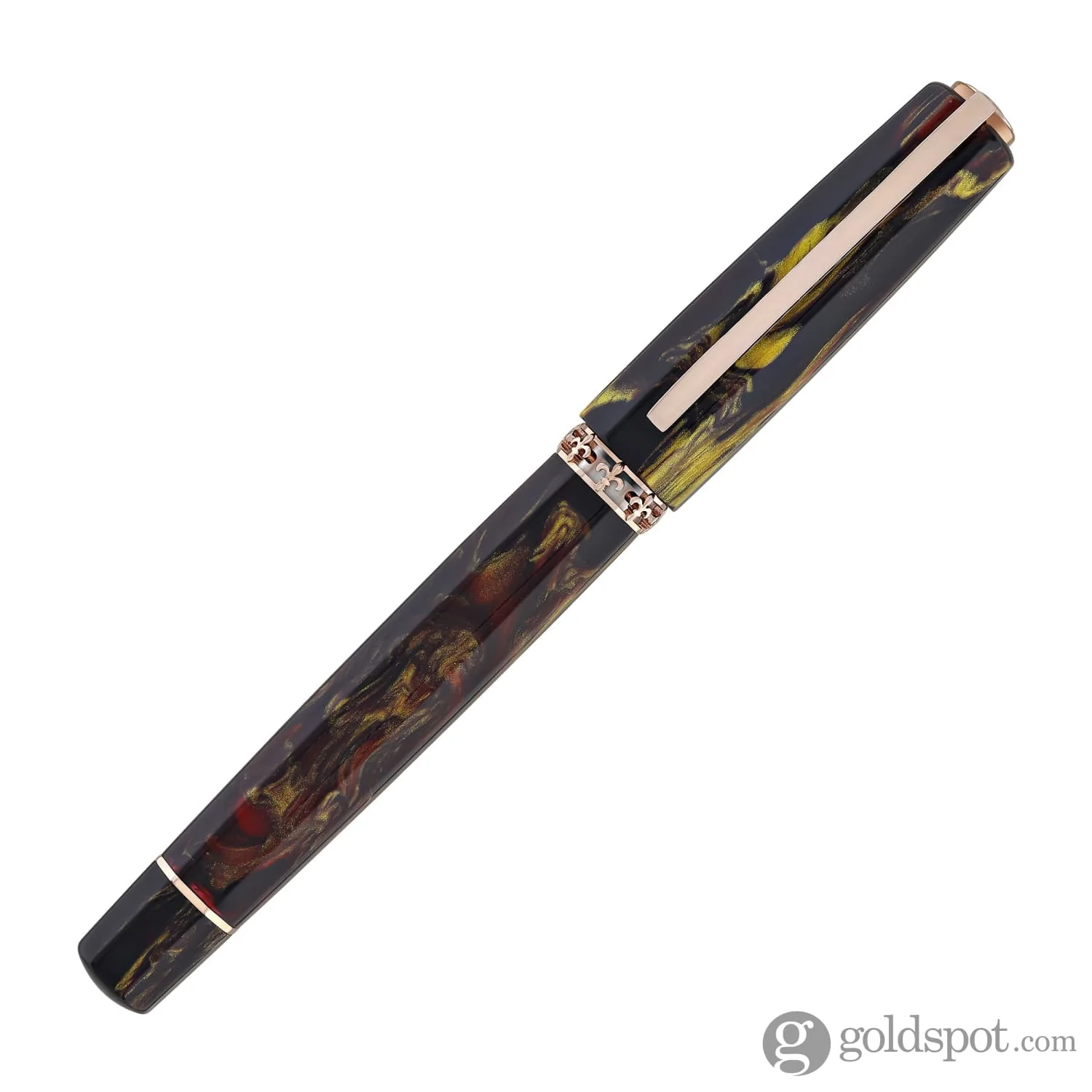 Visconti Medici Palazzo Fountain Pen in Pitti with Rose Gold Trim