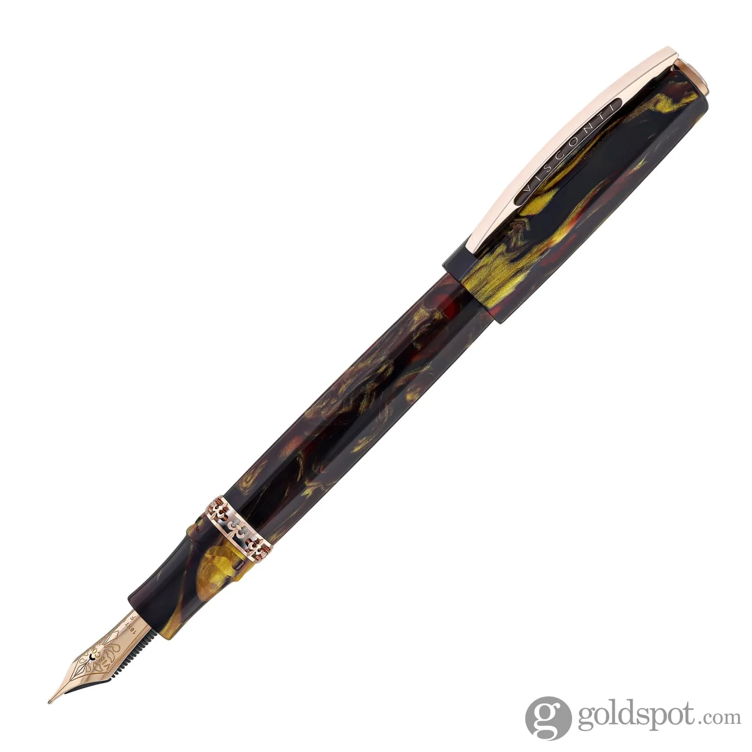 Visconti Medici Palazzo Fountain Pen in Pitti with Rose Gold Trim