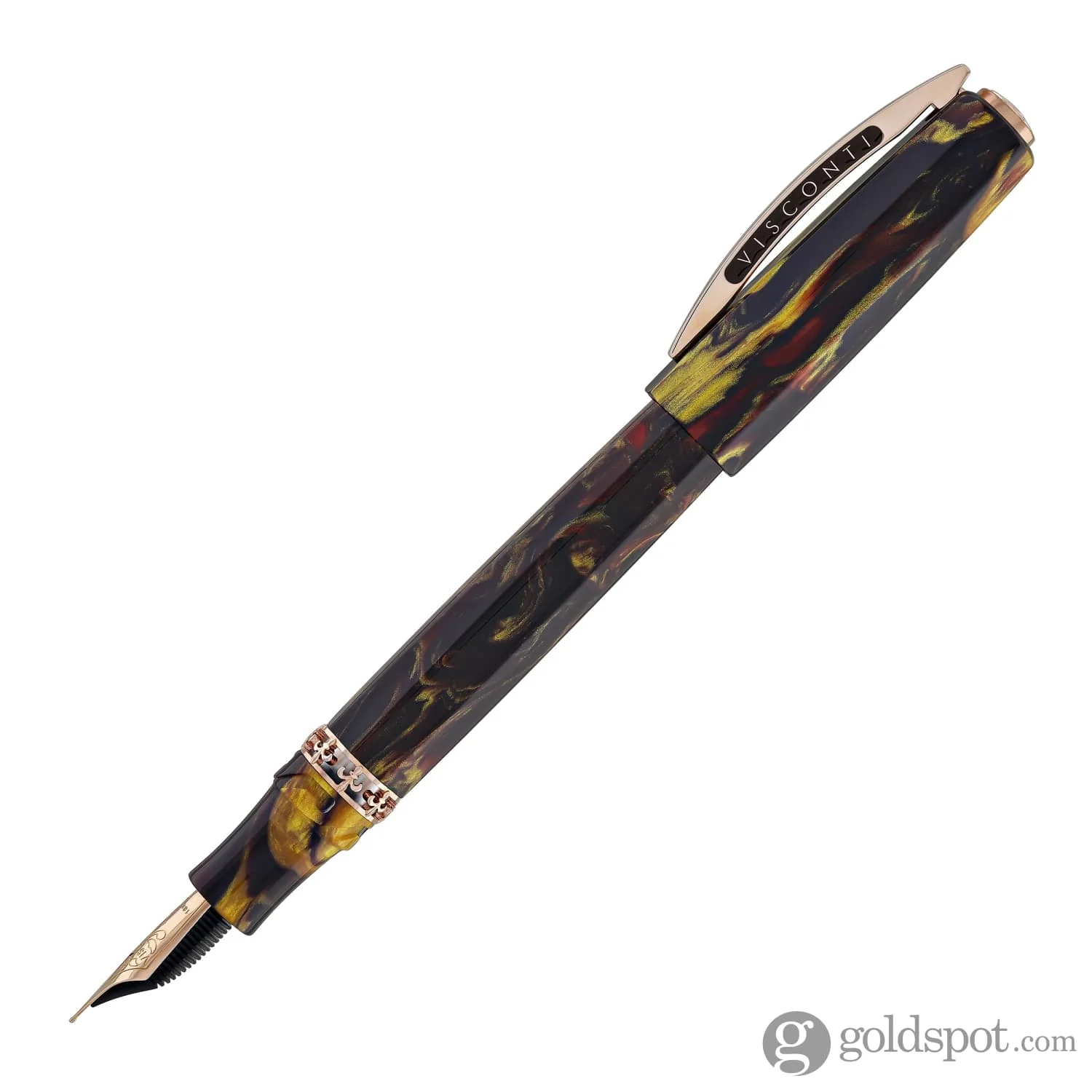 Visconti Medici Palazzo Fountain Pen in Pitti with Rose Gold Trim