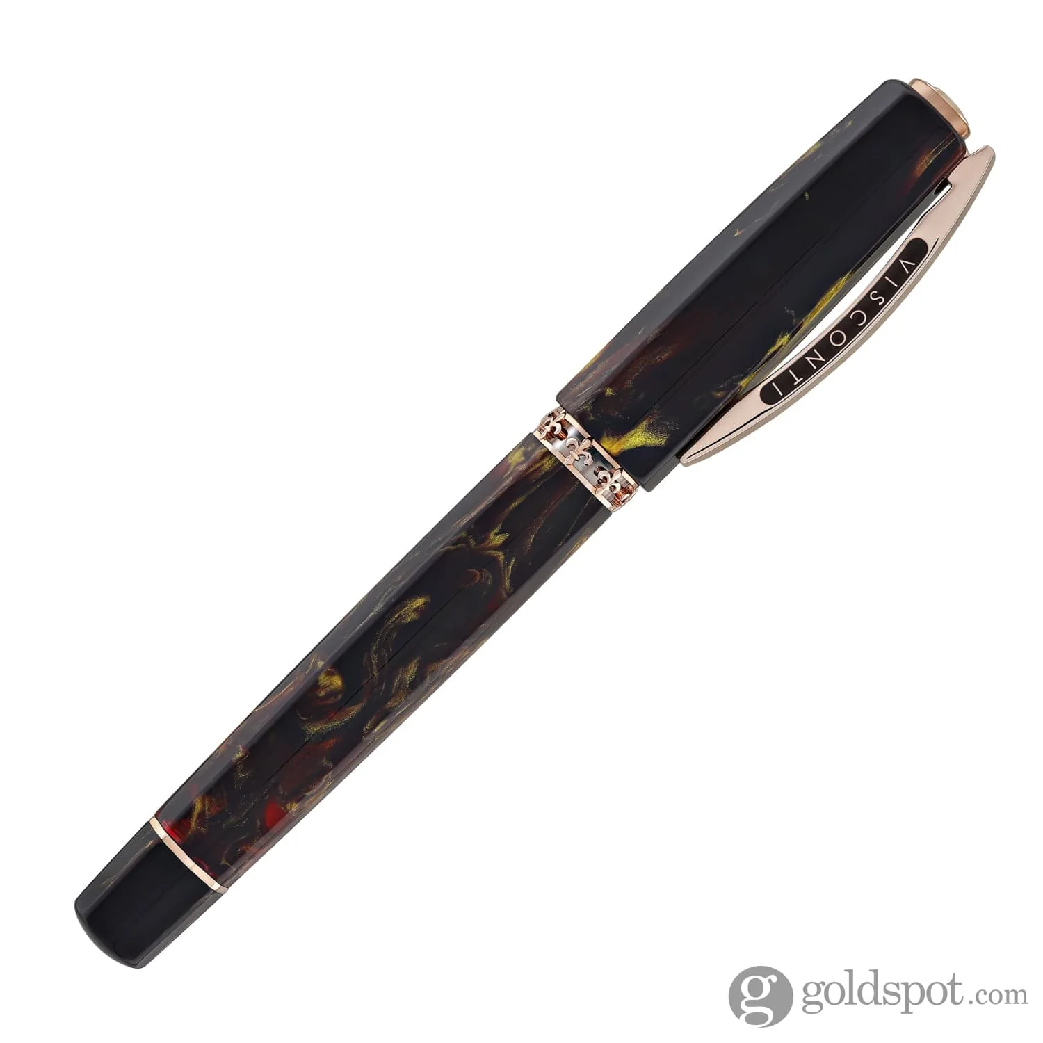 Visconti Medici Palazzo Fountain Pen in Pitti with Rose Gold Trim