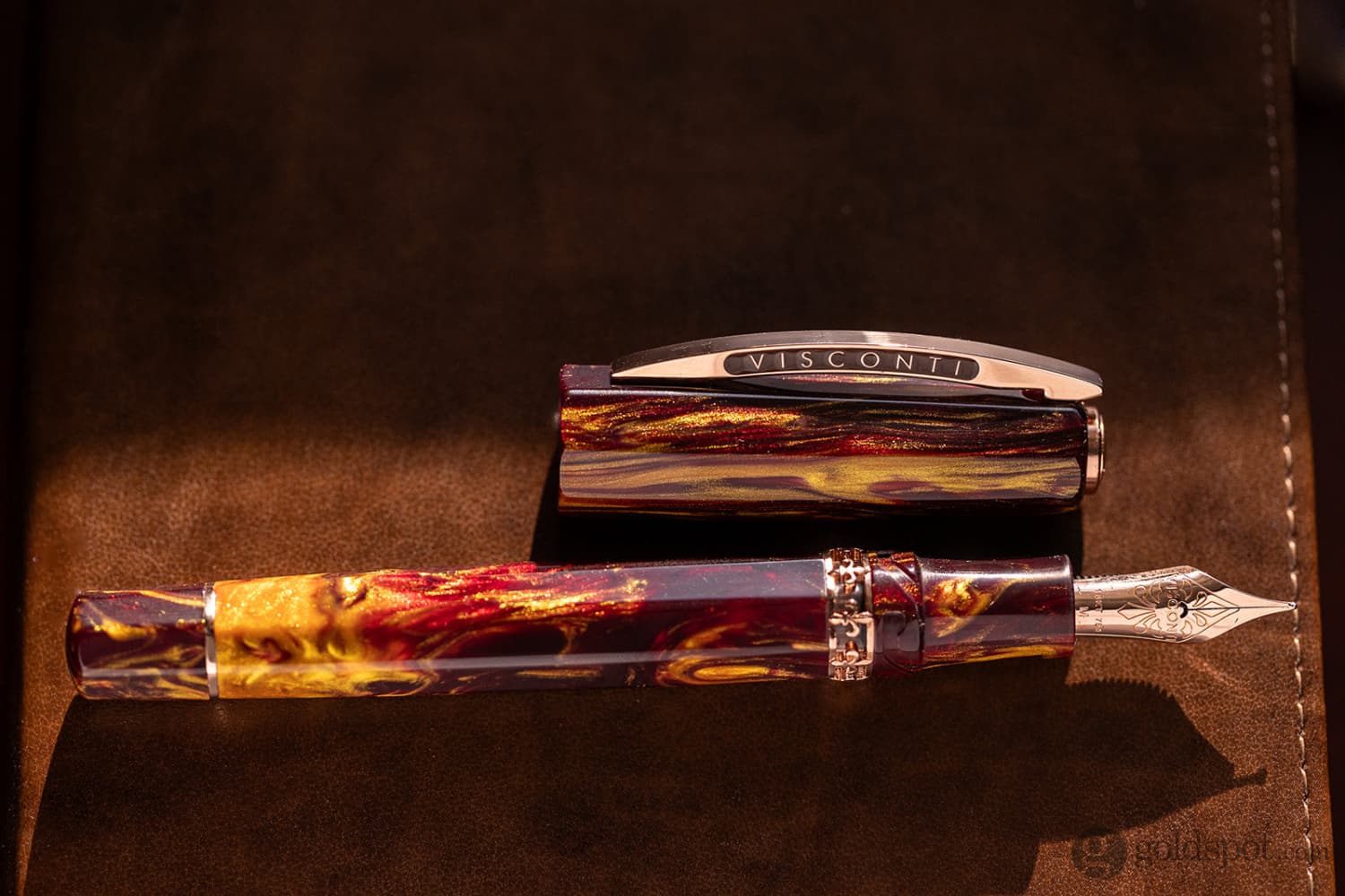 Visconti Medici Palazzo Fountain Pen in Pitti with Rose Gold Trim