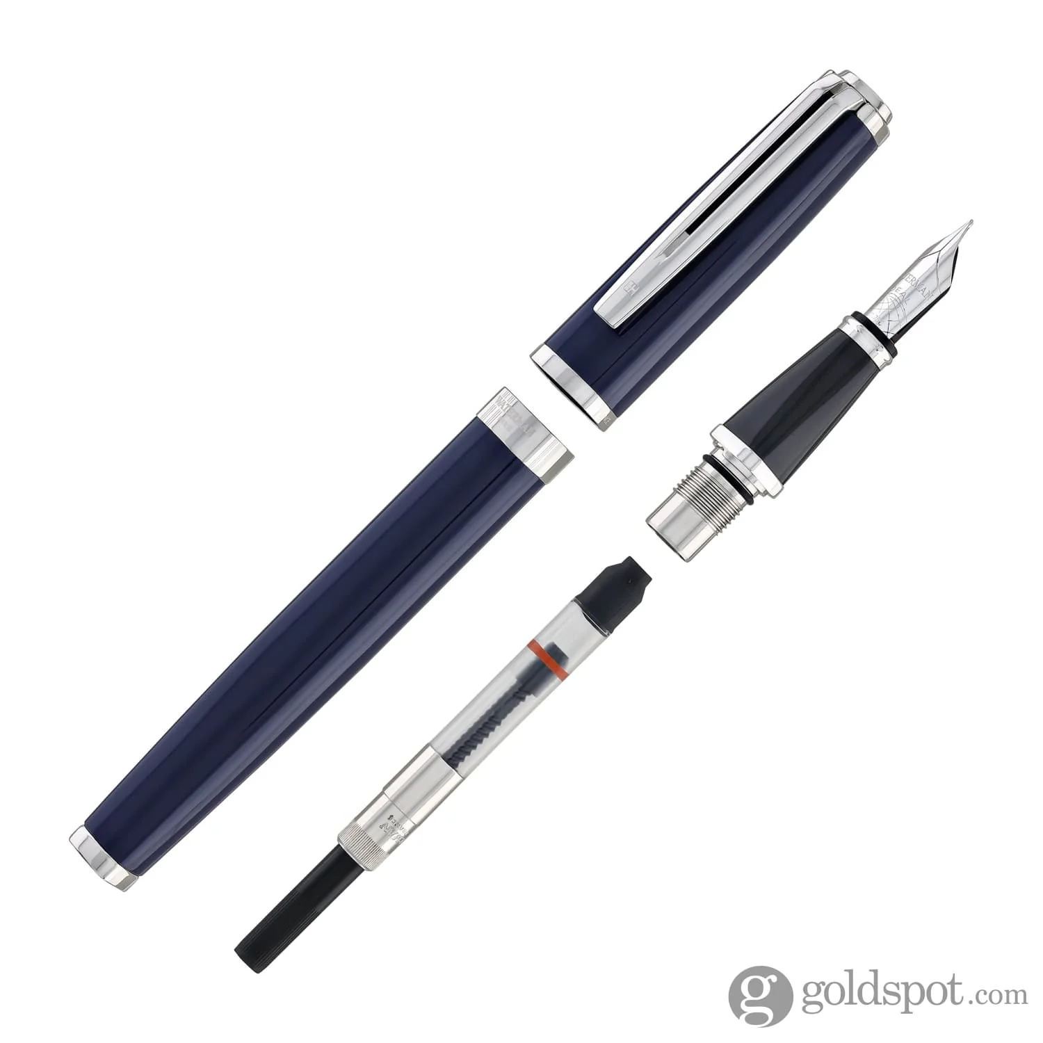 Waterman Exception Fountain Pen in Blue - 18K Gold