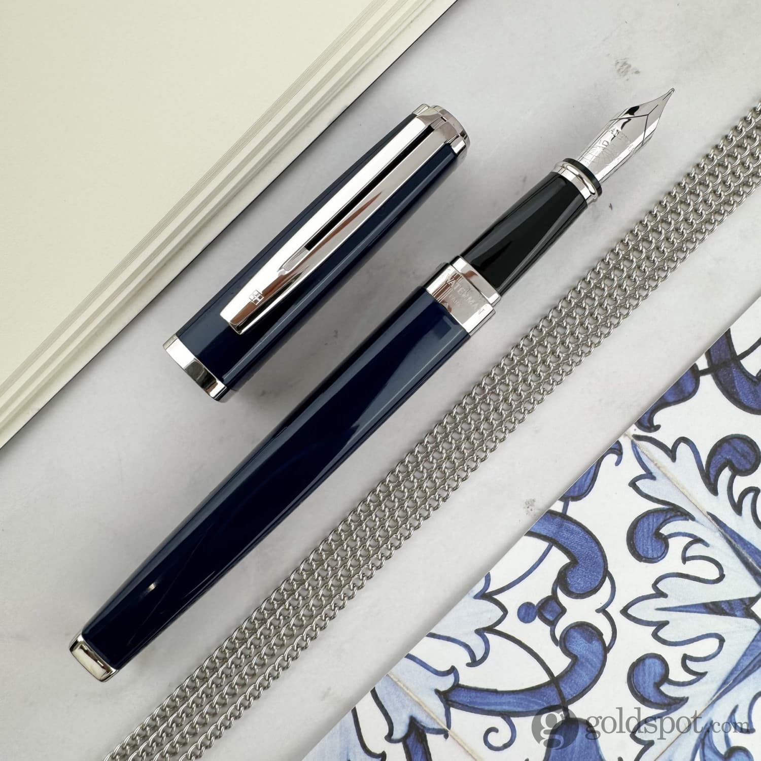 Waterman Exception Fountain Pen in Blue - 18K Gold