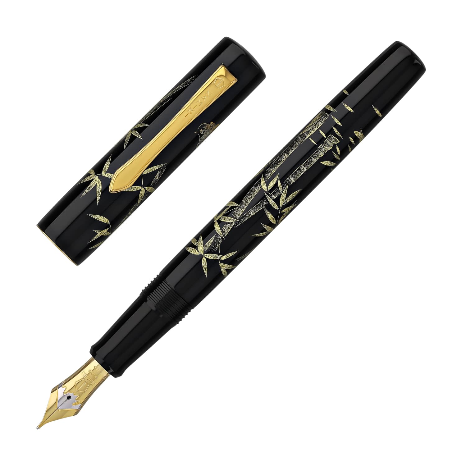 6025-namiki-chinkin-fountain-pen-in-bamboo-and-sparrow-18k-gold-1.jpg Namiki Chinkin Fountain Pen in Bamboo and Sparrow - 18K Gold