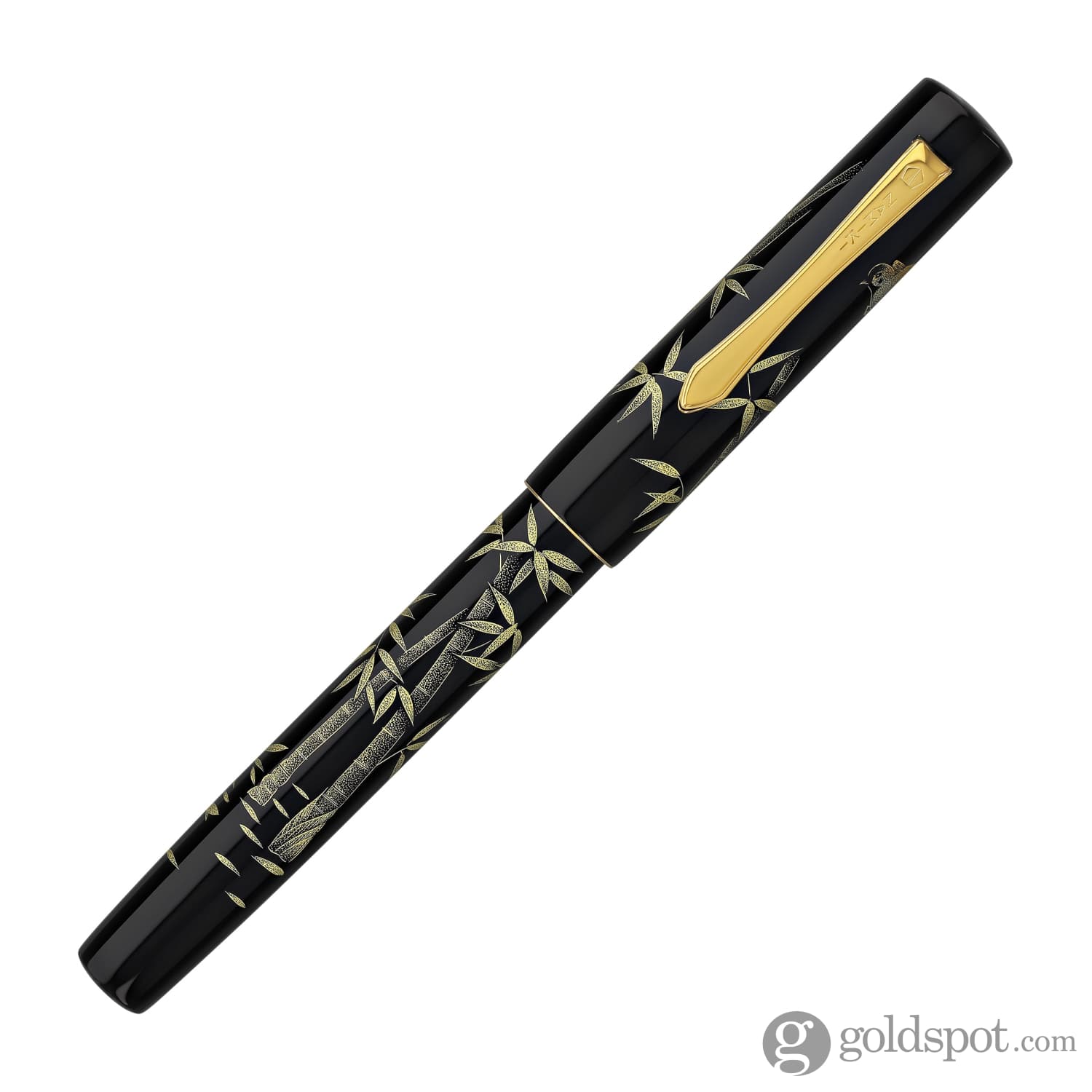 Namiki Chinkin Fountain Pen in Bamboo and Sparrow - 18K Gold