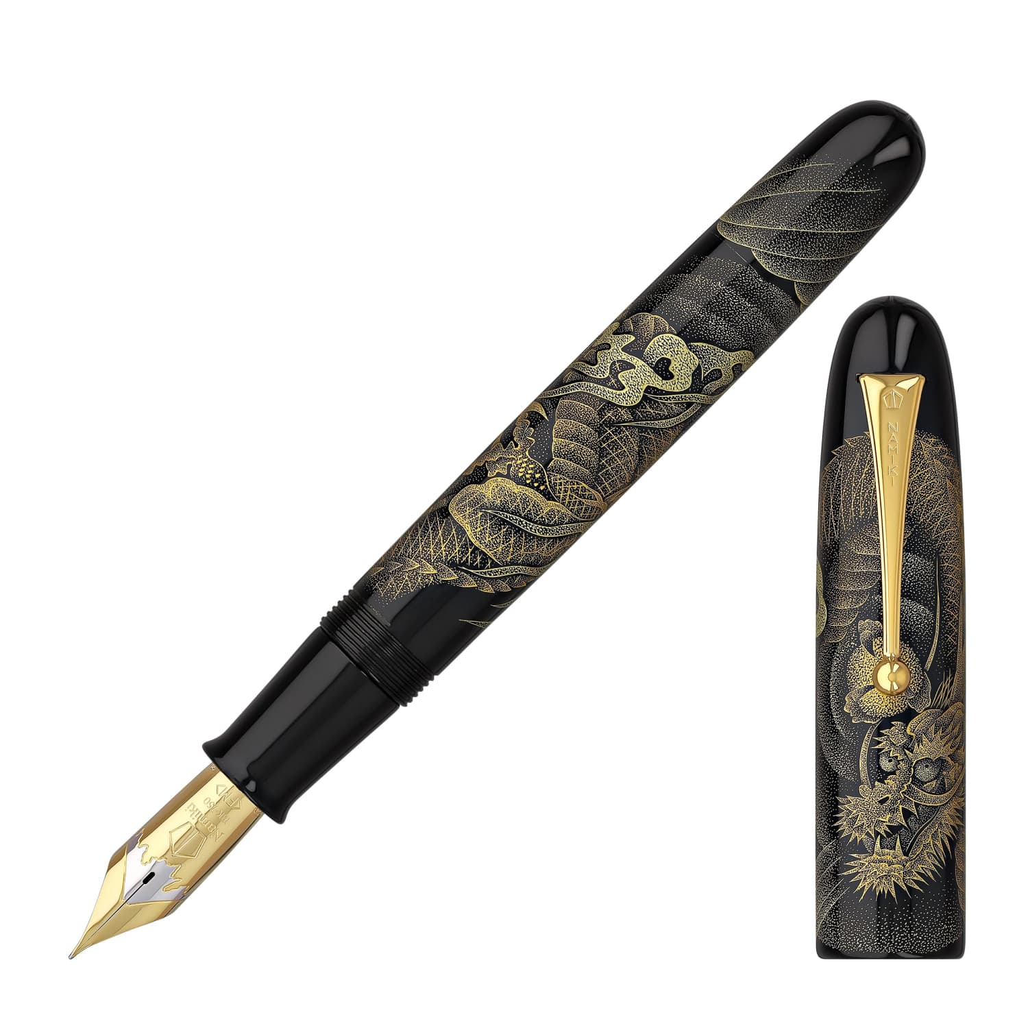 6032-namiki-chinkin-fountain-pen-in-dragon-18k-gold-1.jpg Namiki Chinkin Fountain Pen in Dragon - 18K Gold