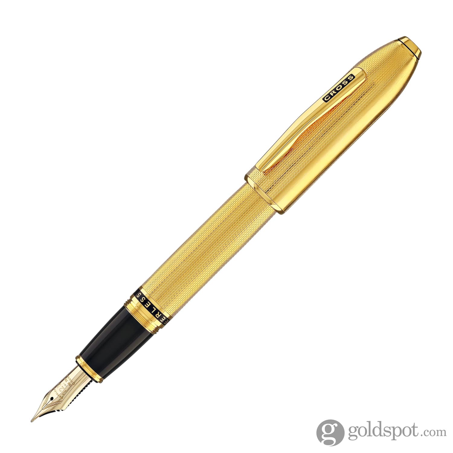 Cross Peerless Fountain Pen in 23KT Heavy Gold Plated