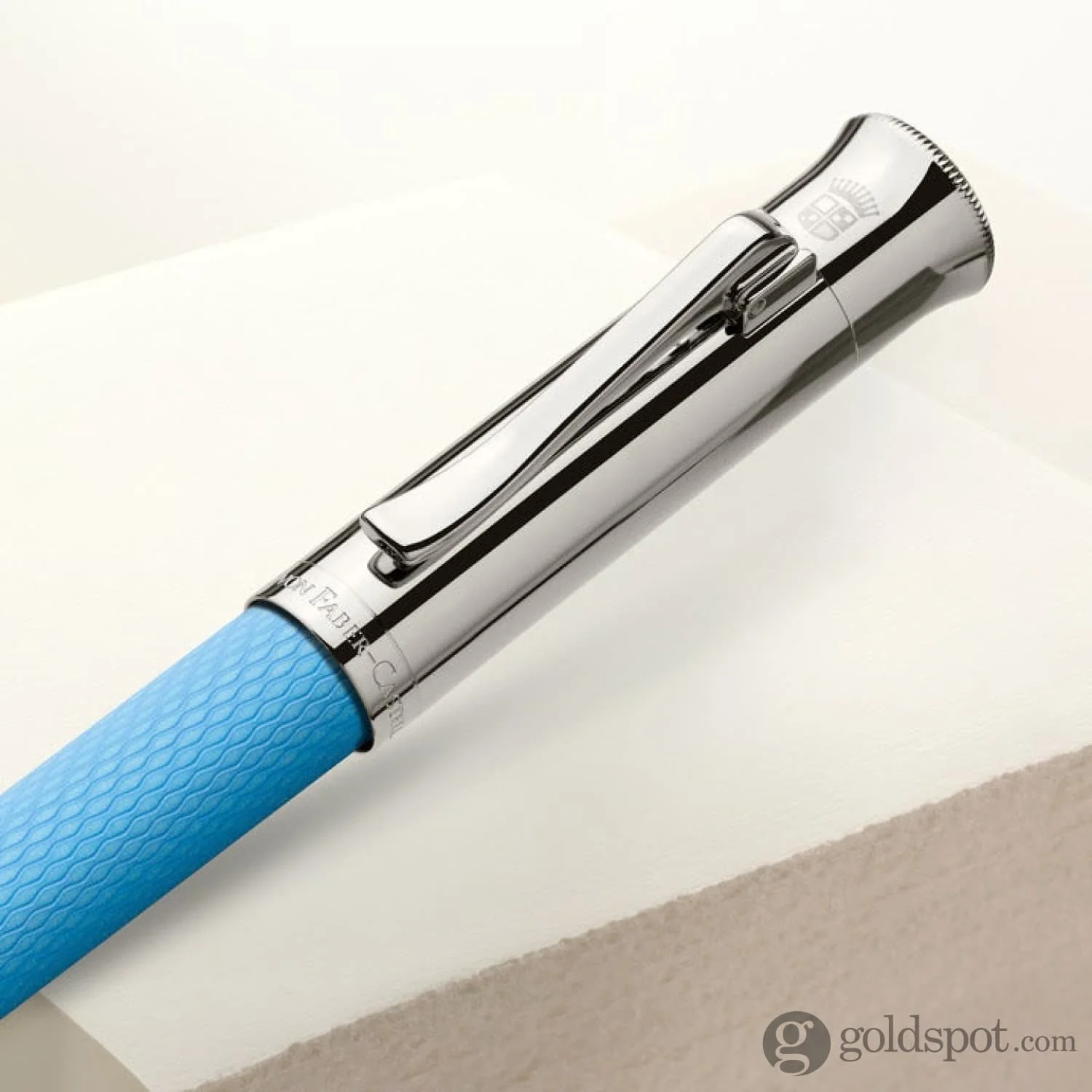 Faber-Castell Guilloche Fountain Pen in Gulf Blue
