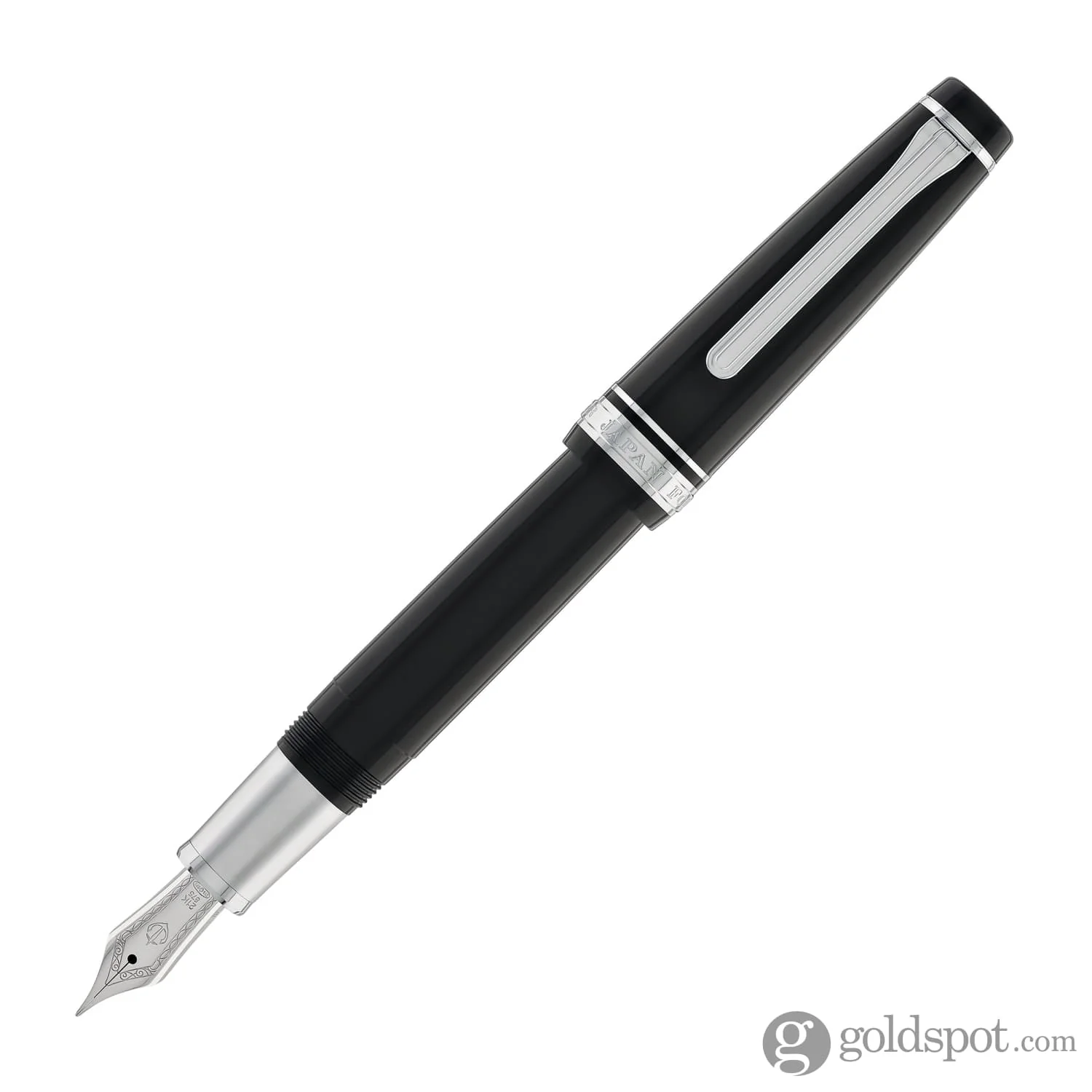 Sailor Pro Gear Standard Fountain Pen in Ginza Silver Matte Grip   21K Gold
