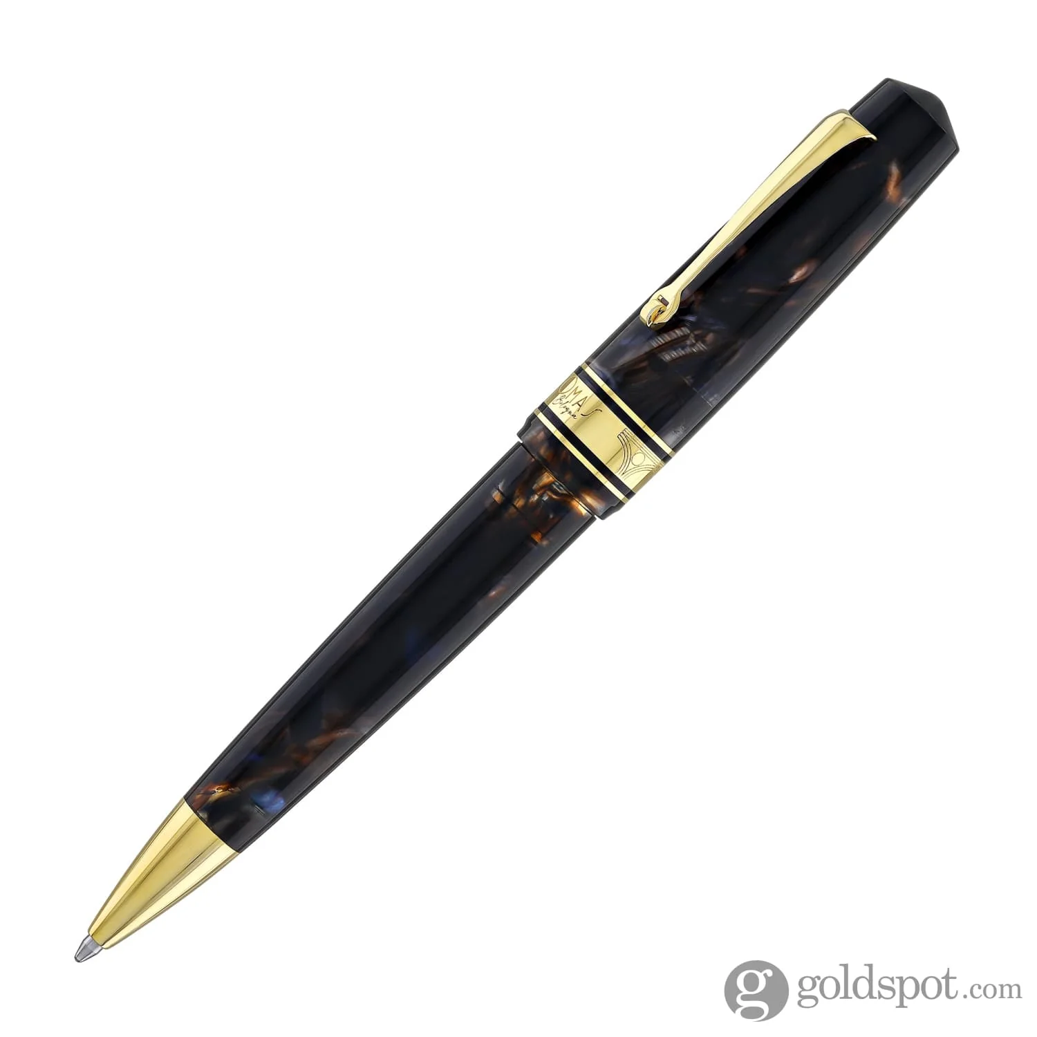 6070-omas-bologna-ballpoint-pen-in-galassia-with-gold-trim-2.webp Omas Bologna Ballpoint Pen in Galassia with Gold Trim