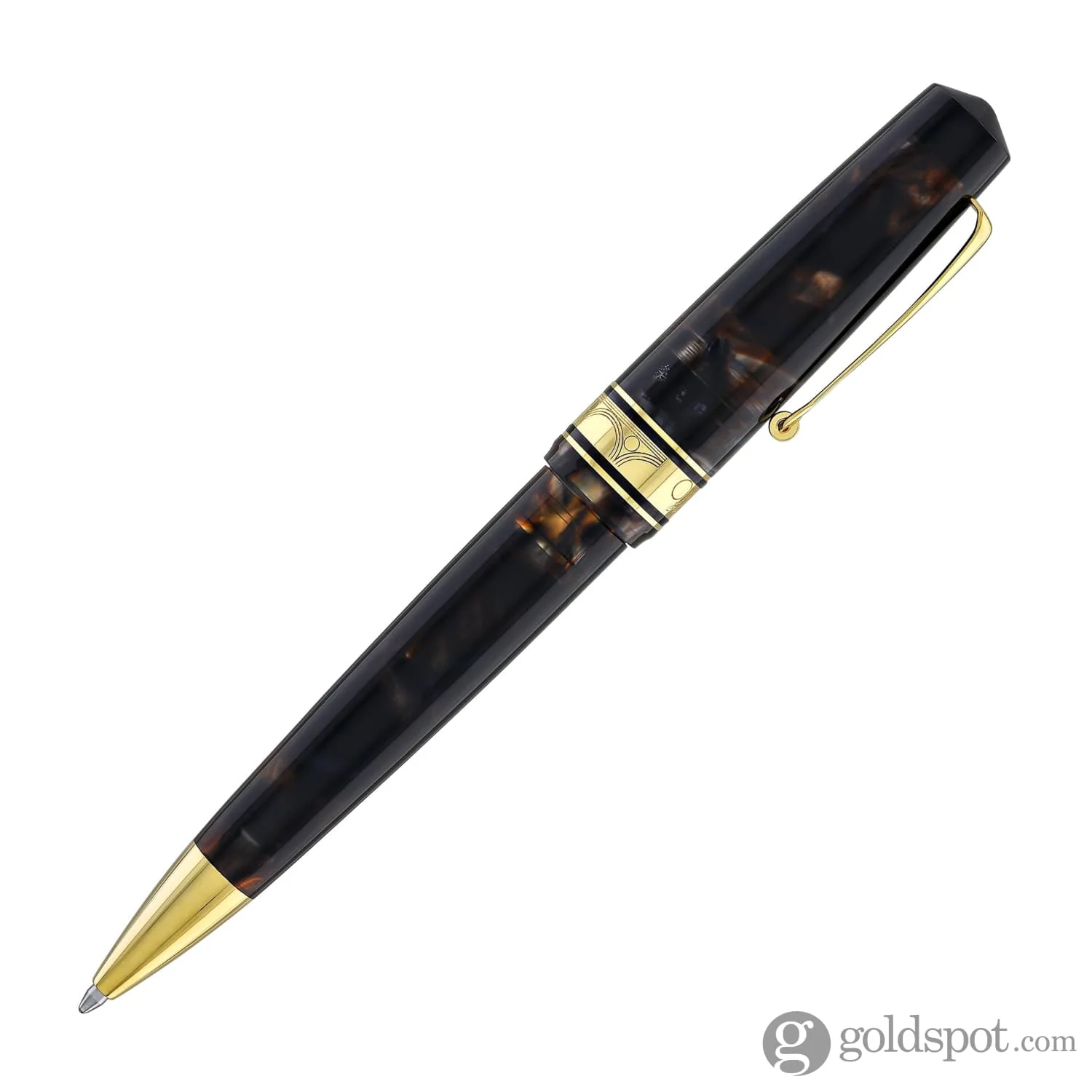 6070-omas-bologna-ballpoint-pen-in-galassia-with-gold-trim-4.webp Omas Bologna Ballpoint Pen in Galassia with Gold Trim