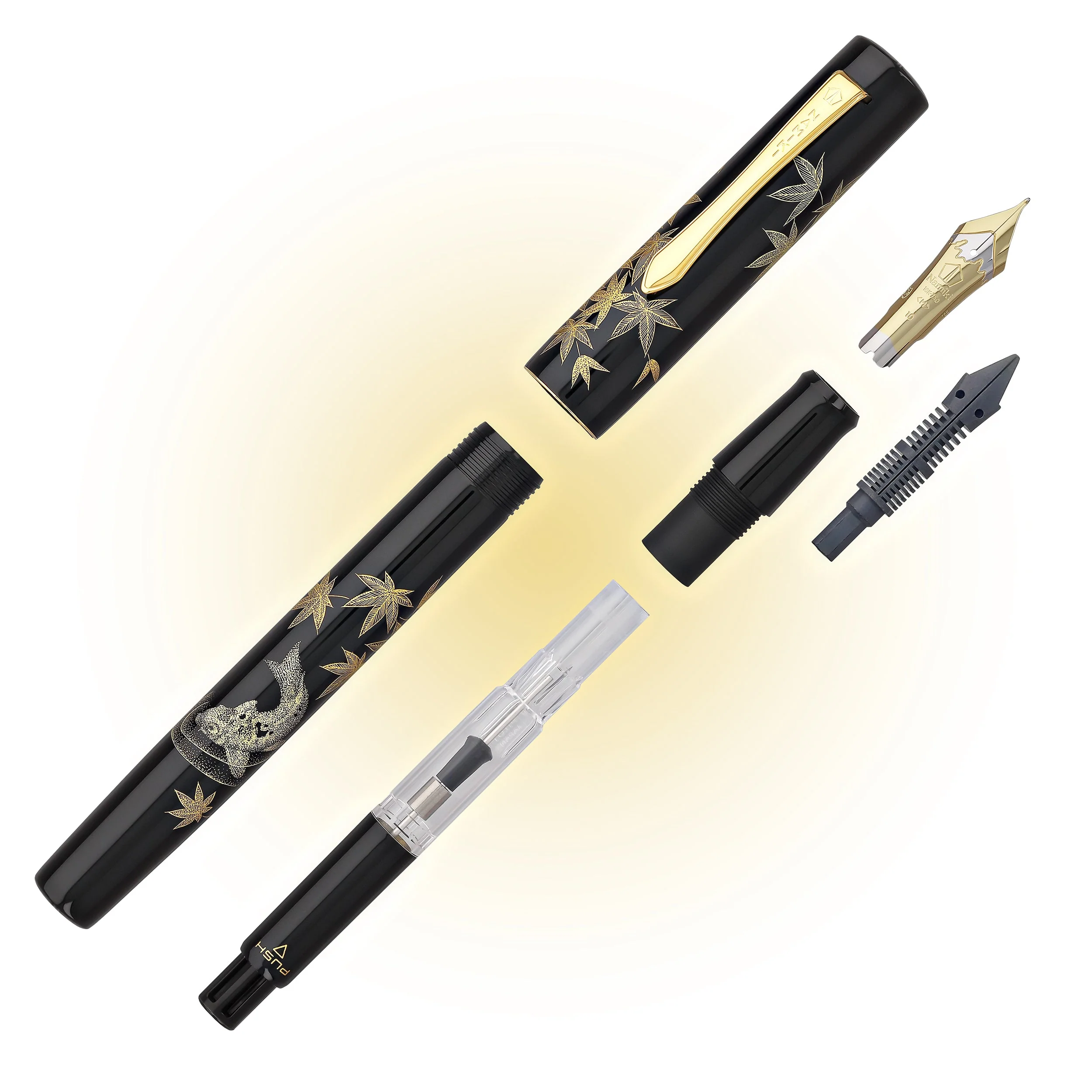 6085-namiki-chinkin-fountain-pen-in-kinshu-18k-gold-7.webp Namiki Chinkin Fountain Pen in Kinshu - 18K Gold