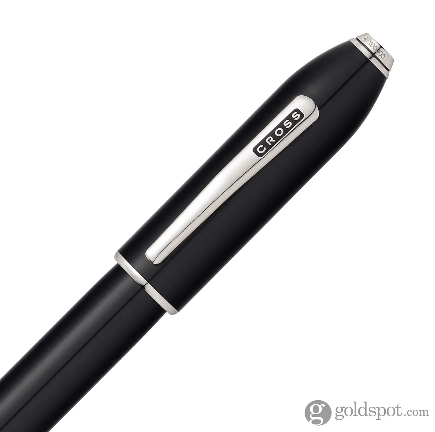 Cross Peerless Fountain Pen in Obsidian Black Lacquer - 18K Gold