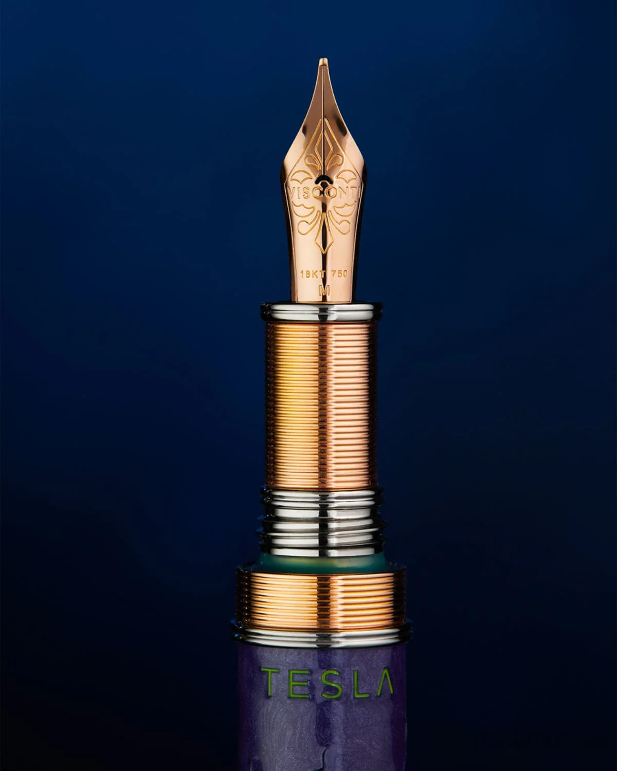 Visconti Limited Edition Fountain Pen in Nikola Tesla - 18K Gold