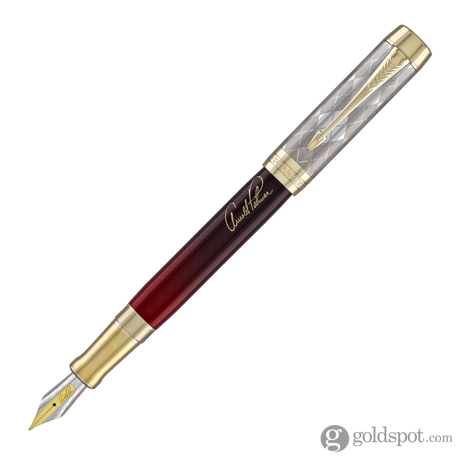 Parker Duofold Arnold Palmer Signature Fountain Pen with Gold Trim