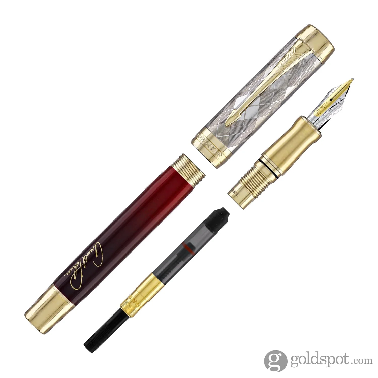 Parker Duofold Arnold Palmer Signature Fountain Pen with Gold Trim