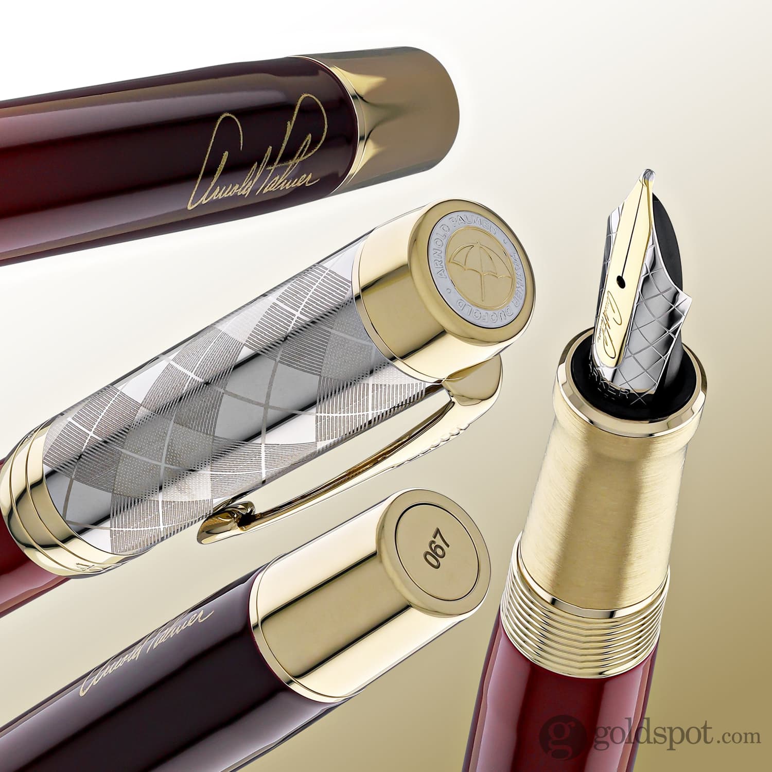 Parker Duofold Arnold Palmer Signature Fountain Pen with Gold Trim