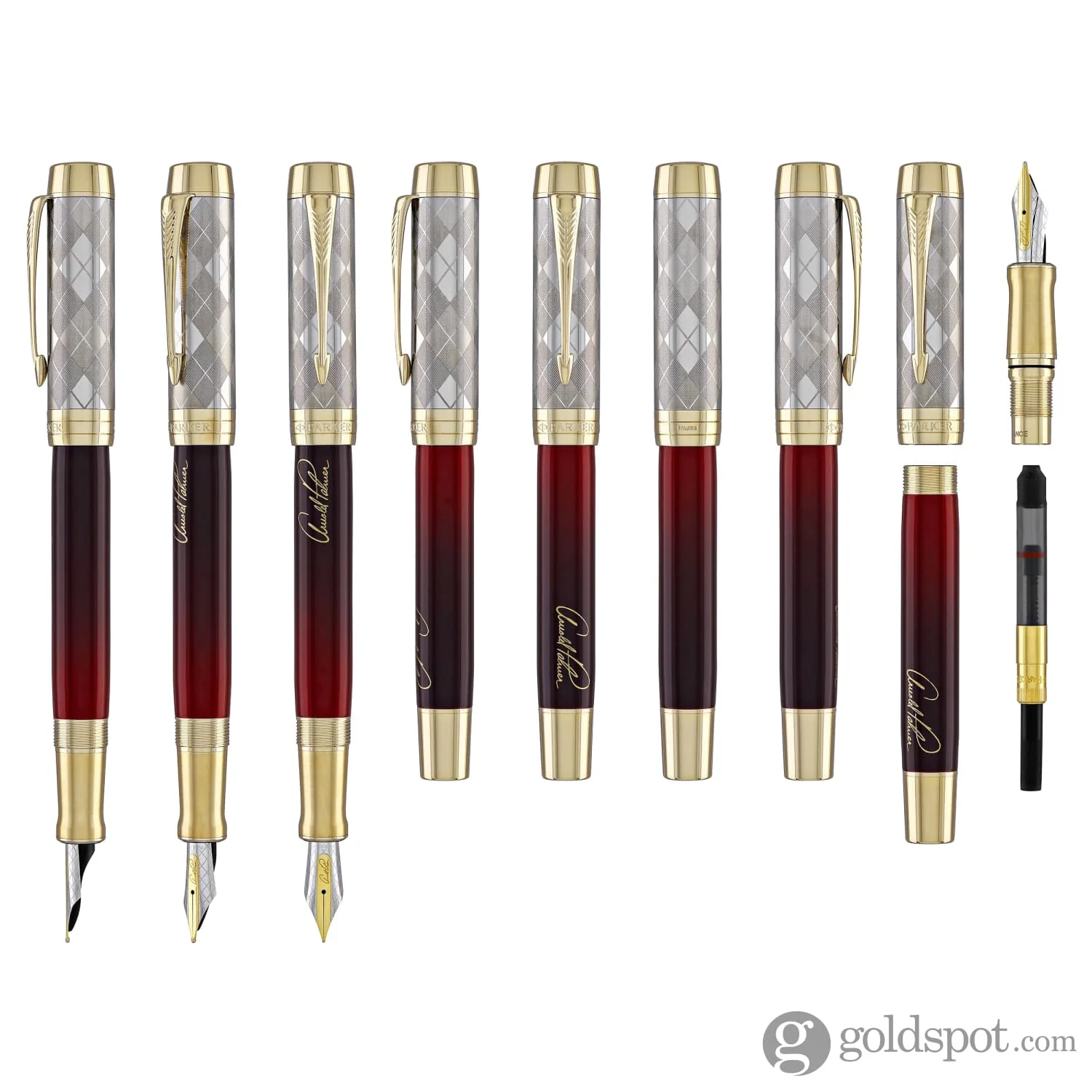 Parker Duofold Arnold Palmer Signature Fountain Pen with Gold Trim
