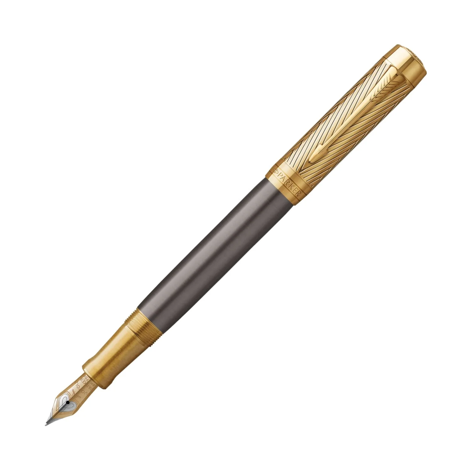 6190-parker-duofold-pioneers-fountain-pen-in-arrow-with-gold-trim-18k-gold-1.webp Parker Duofold Pioneers Fountain Pen in Arrow with Gold Trim - 18K Gold