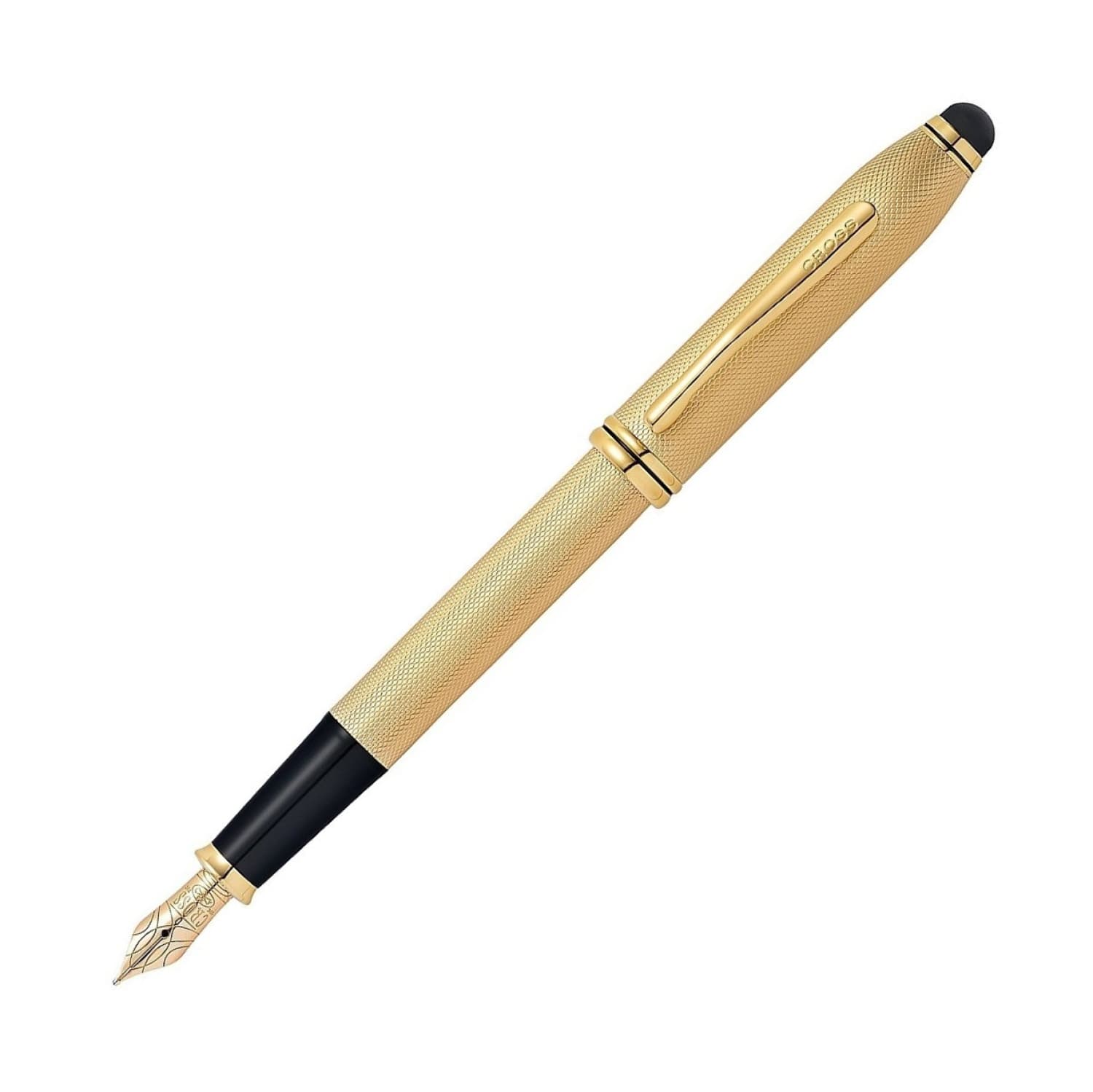 6202-cross-townsend-fountain-pen-brushed-23k-gold-plated-18k-rhodium-medium-point-1.jpg Cross Townsend Fountain Pen Brushed 23K Gold Plated - 18K Rhodium Medium Point