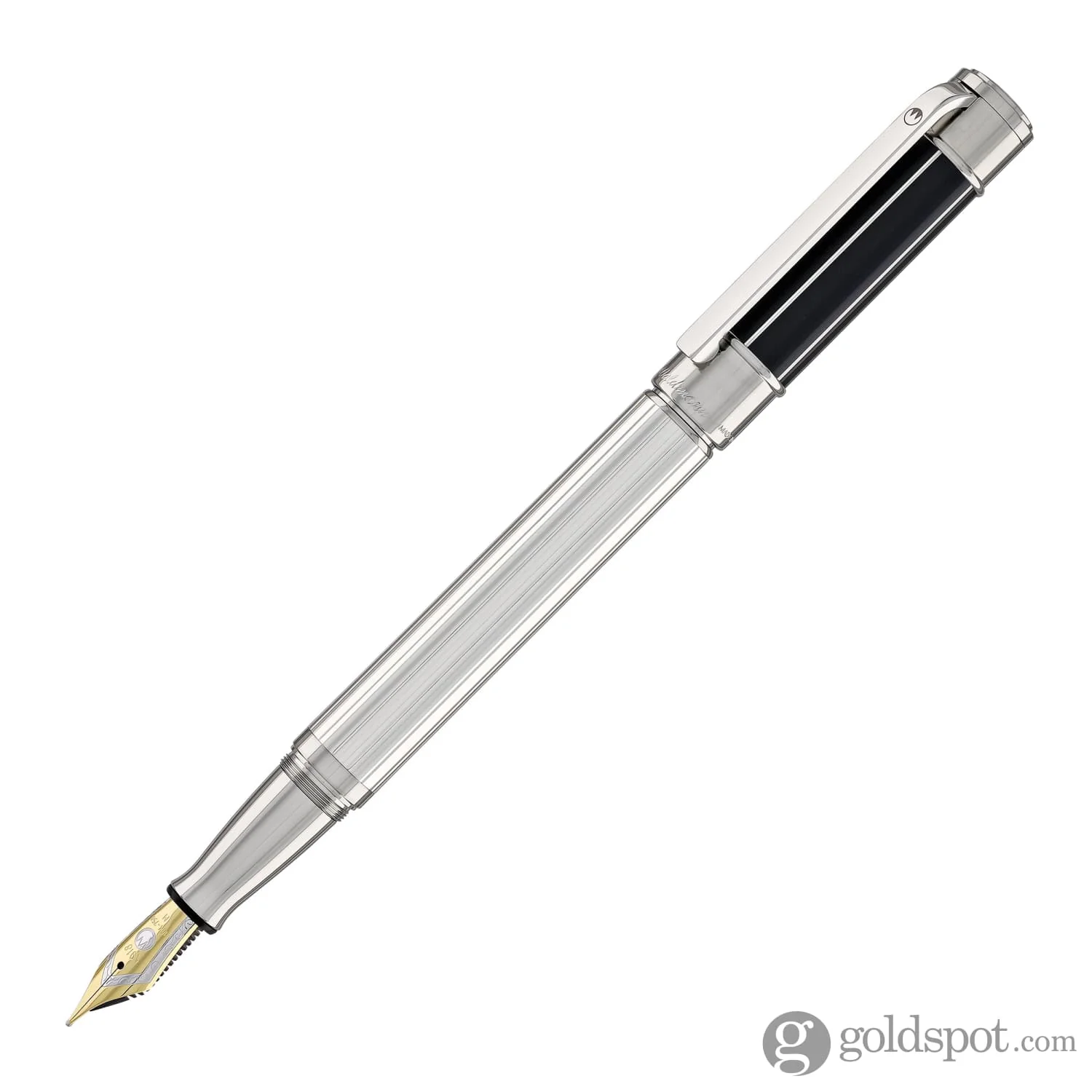 6214-waldmann-commander-23-fountain-pen-in-sterling-silver-and-blue-lacquer-18kt-gold-nib-2.webp Waldmann Commander 23 Fountain Pen in Sterling Silver and Blue Lacquer, 18kt Gold Nib