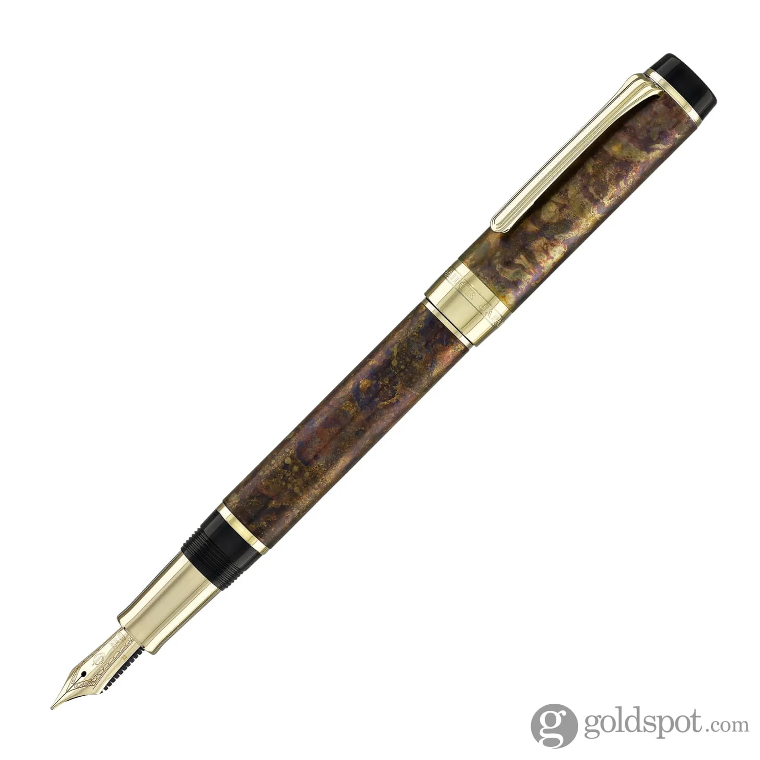 6239-sailor-cylint-fountain-pen-in-brown-patina-hanmon-kujiyaku-with-gold-ip-trim-21kt-gold-nib-2.webp Sailor Cylint Fountain Pen in Brown Patina Hanmon-Kujiyaku with Gold IP Trim - 21kt Gold Nib